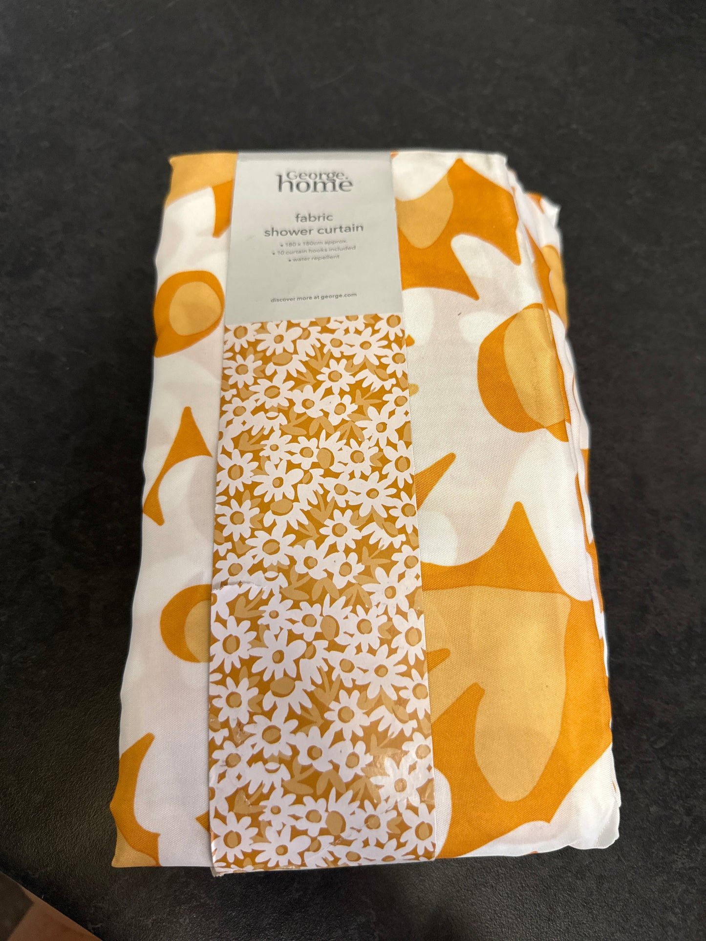 George Home Fabric Shower Curtain
