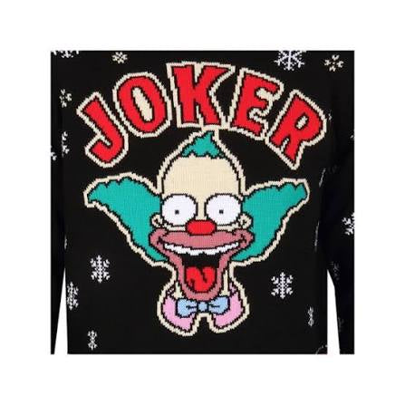 Disney Store Joker Festive Jumper For Adults, The Simpsons (SMALL)