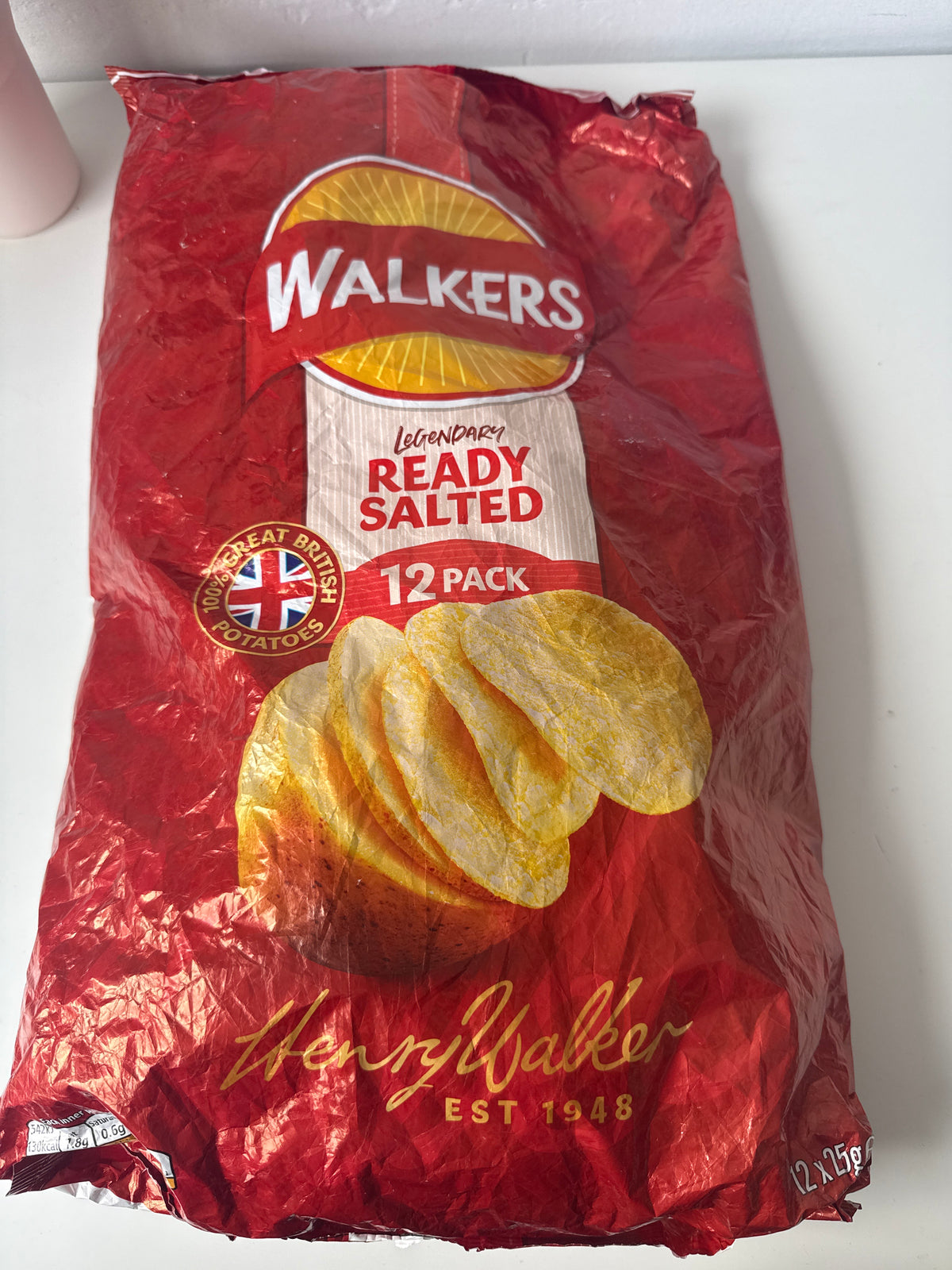 Walkers - Ready Salted Crisps 12pack