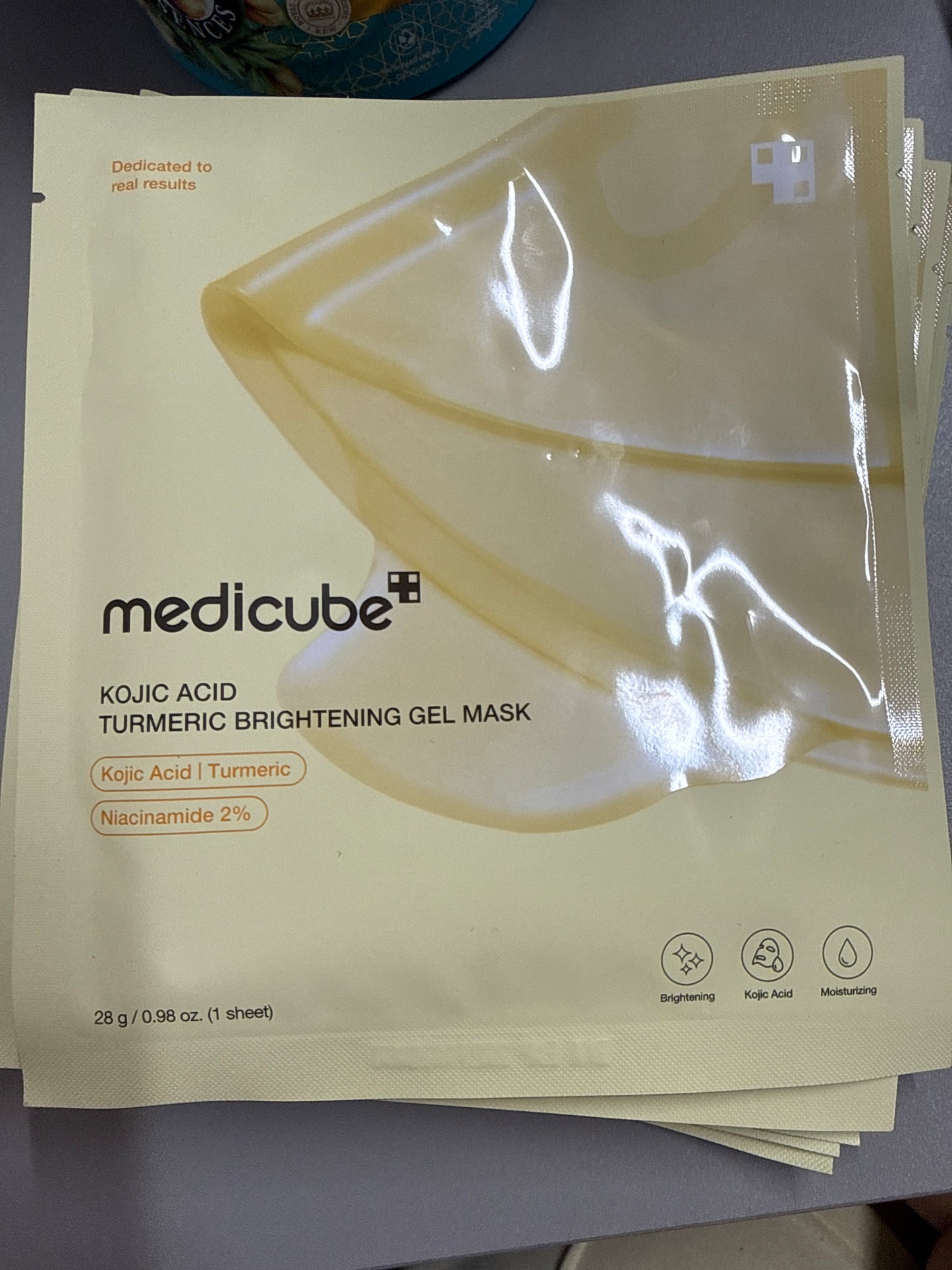 Medicube tumeric brightening gel mask