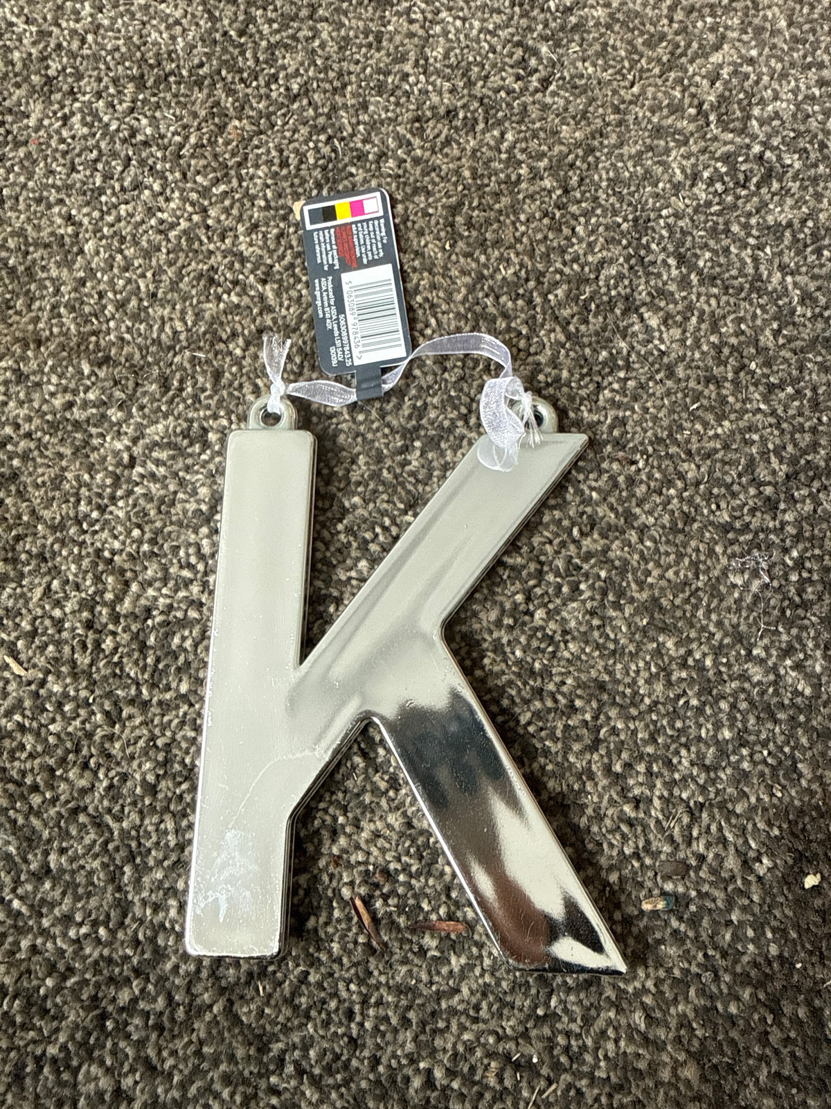 George Home Letter ‘K’ Hanging Bauble *Product does have imperfections*