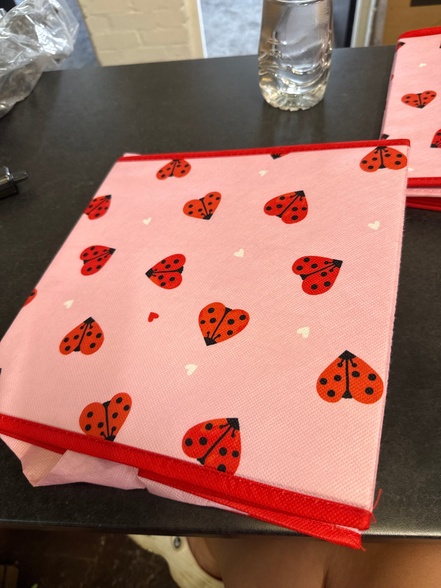 Pink pop up box