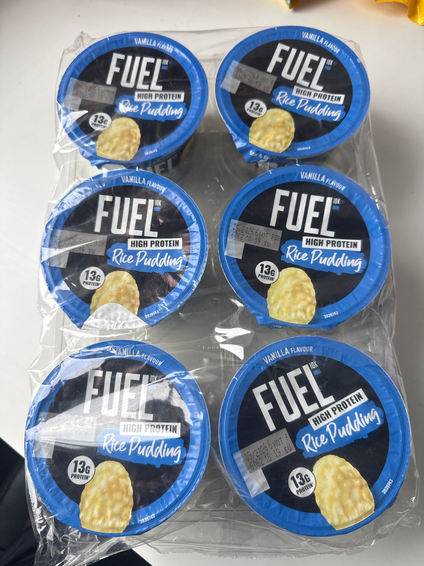 Fuel Rice Pudding - Vanilla Flavour (Pack of 6)