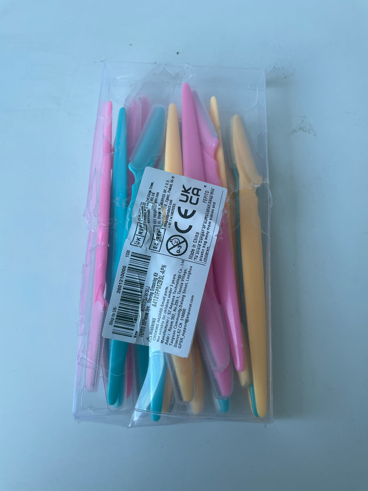 20pcs eyebrow shaving kit