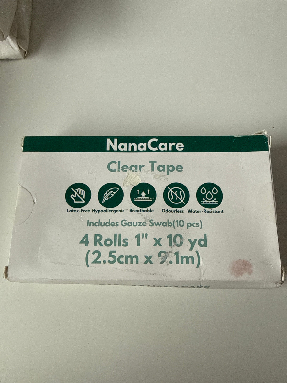 NanaCare - Clear Tape (4Rolls 1” x 10yd)