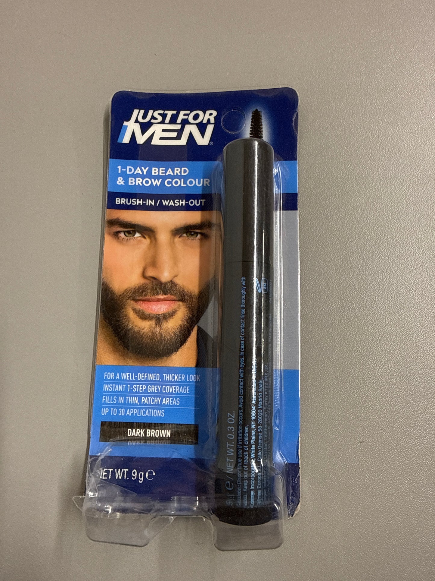 Just For Men 1-Day Beard and Brow Colour Brush - Shade: Dark Brown