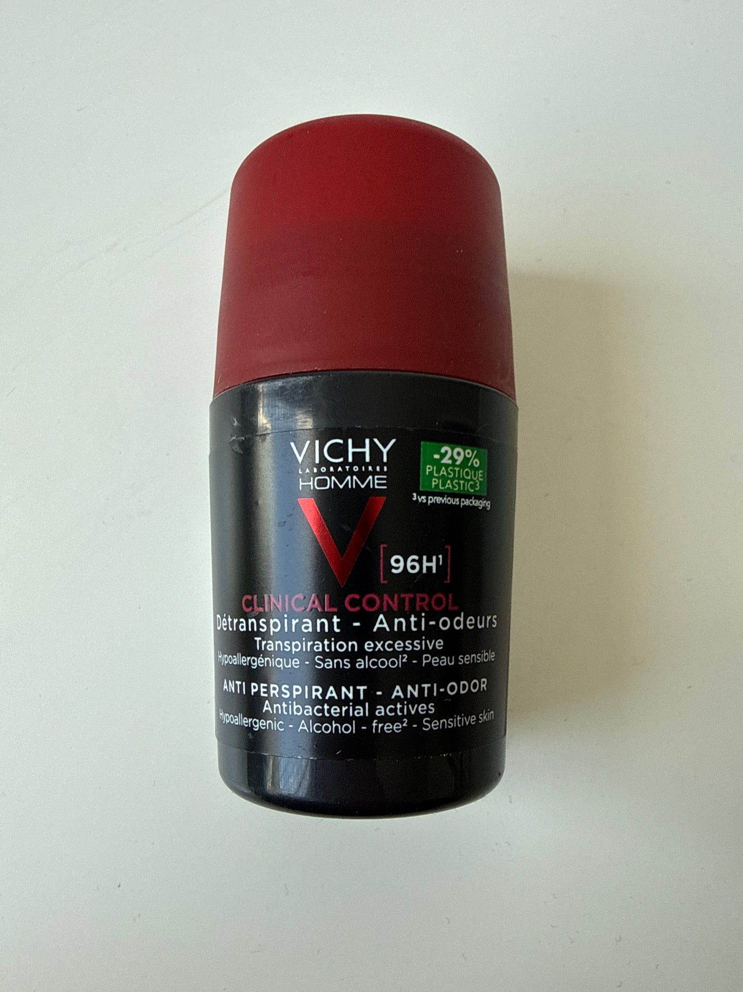 Vichy Homme - Clinical control anti perspirant roll on deodorant