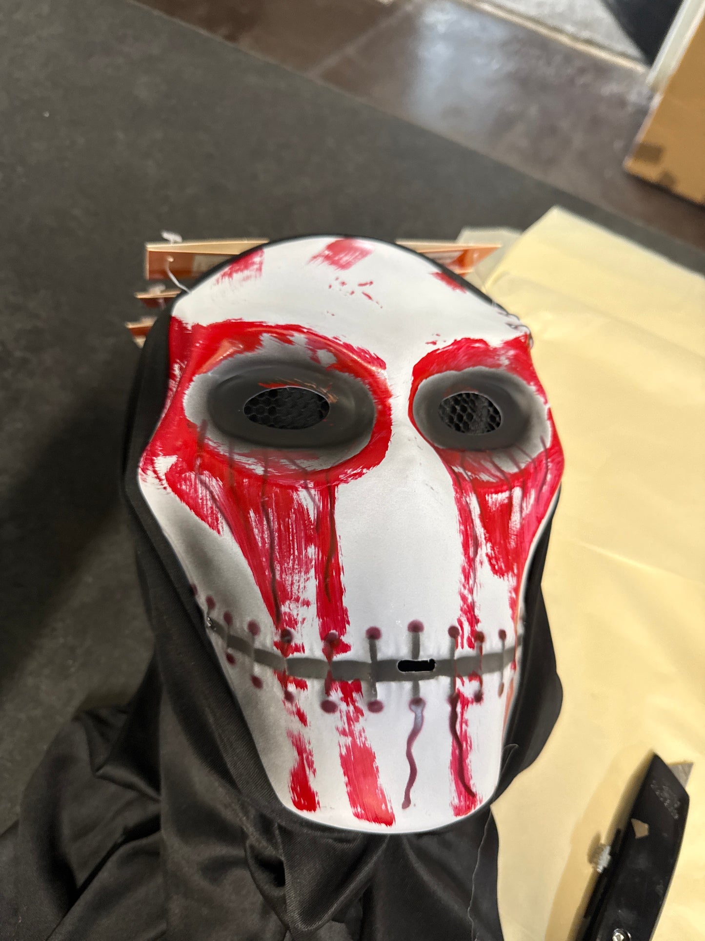 Adult horrifying hooded mask