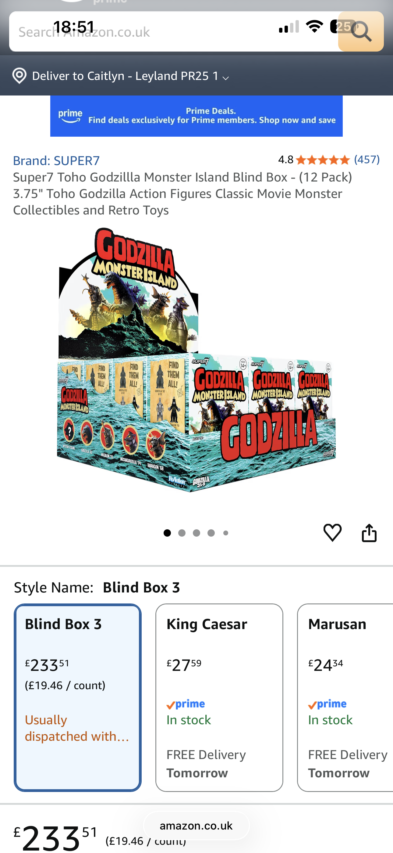 Super7 Godzilla Blind Box