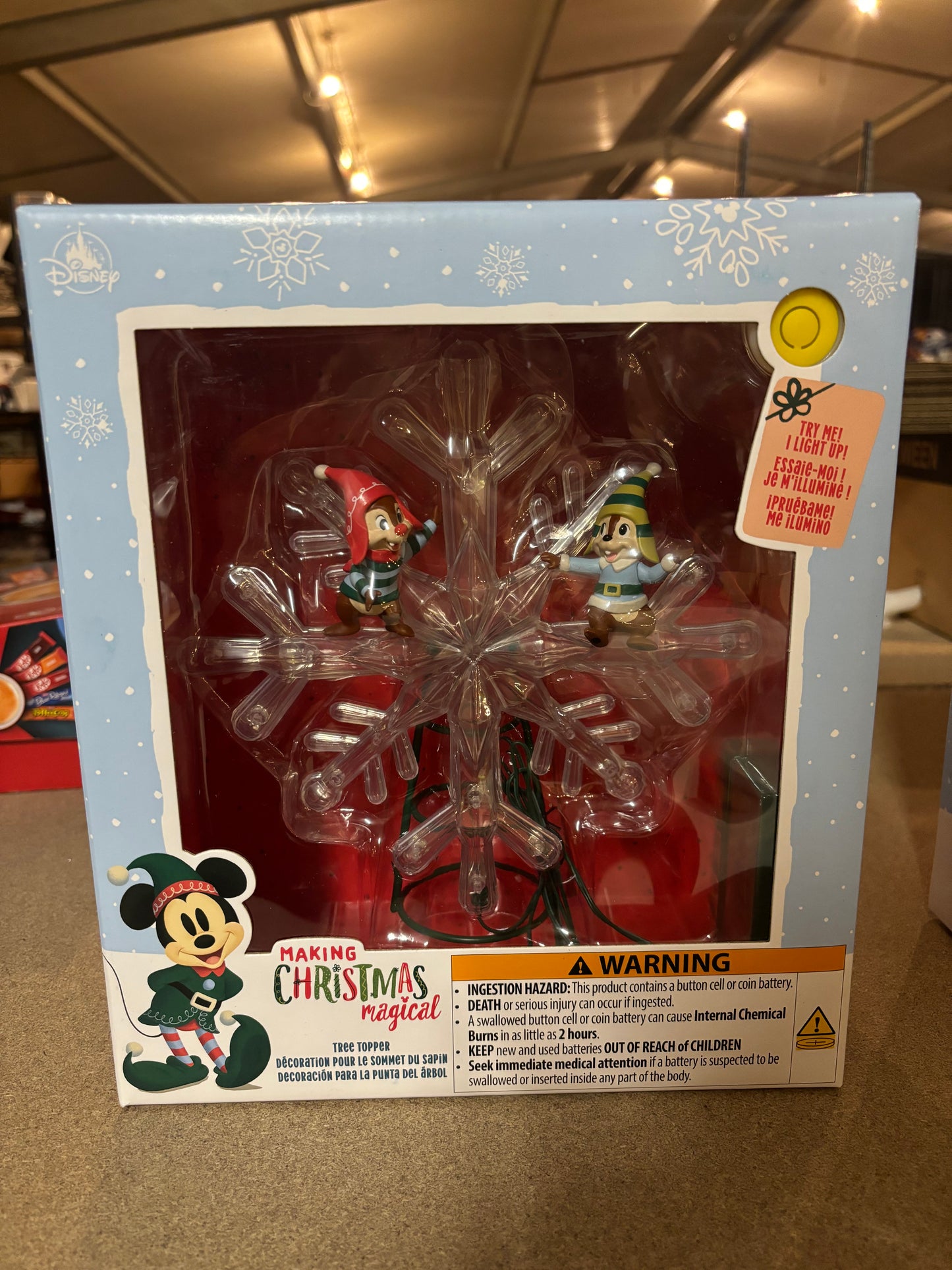 Disney Store Chip & Dale Tree Topper