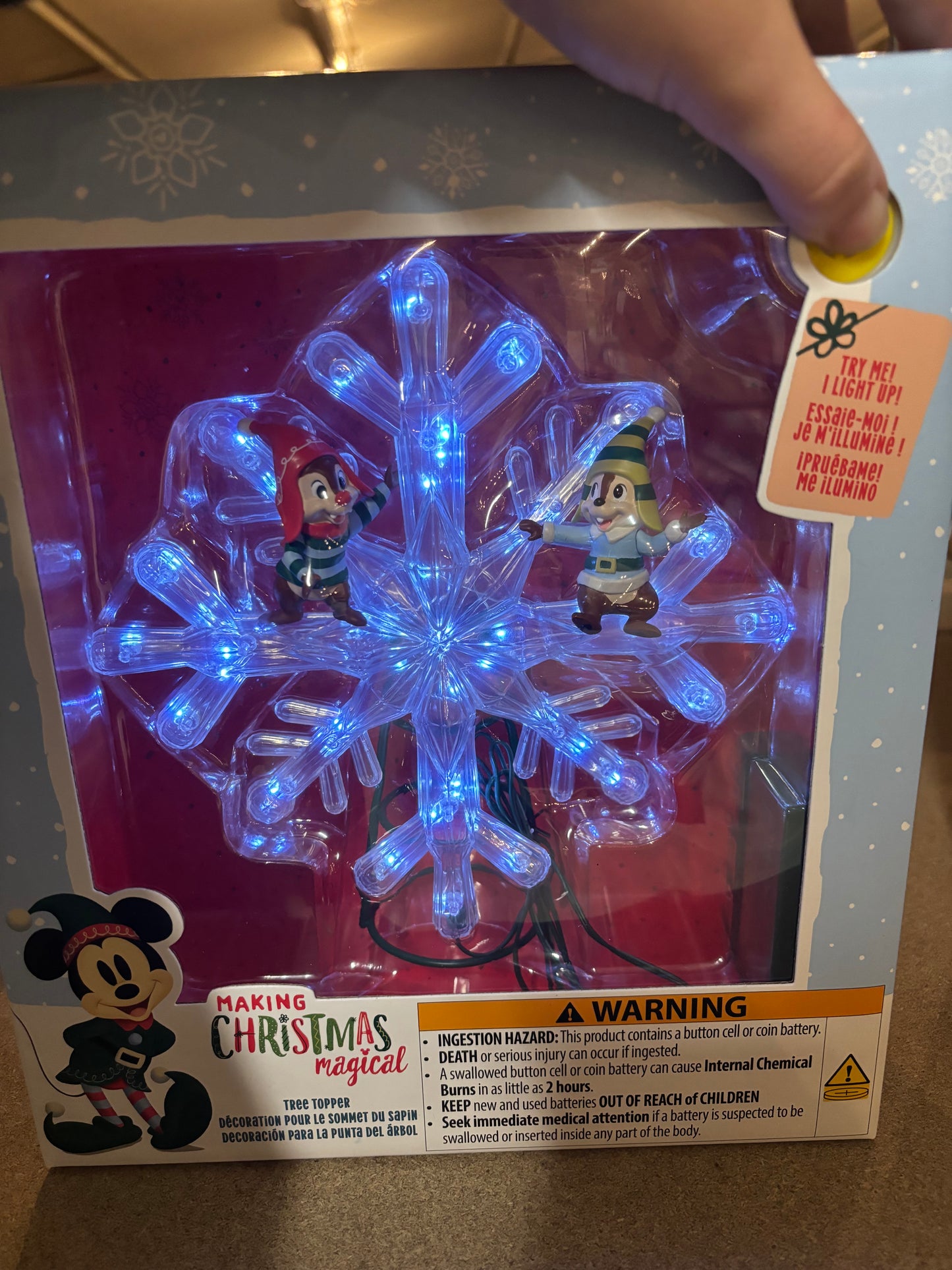 Disney Store Chip & Dale Tree Topper