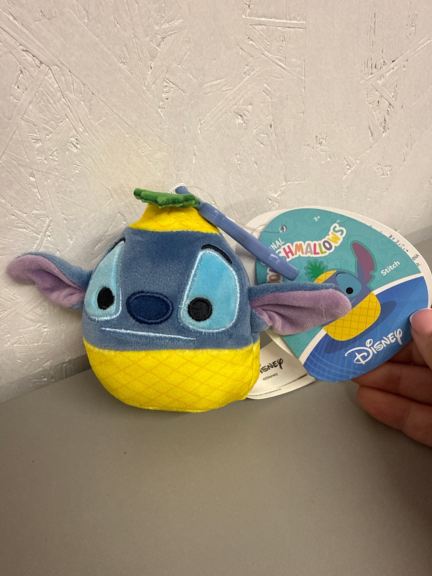 Disney Squishmallows Pineapple Stitch Keyring