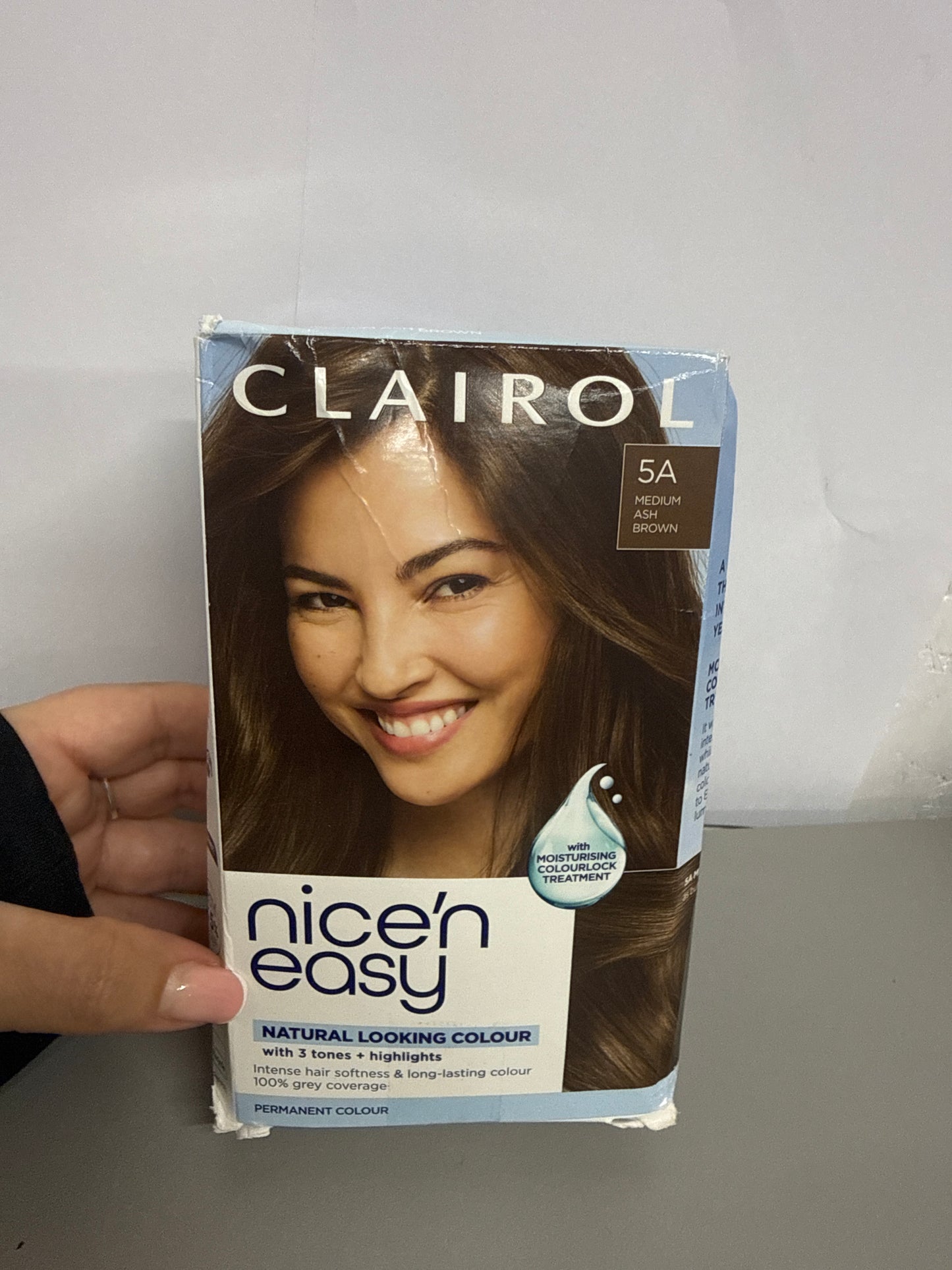 Clairol Nice'n Easy Crème - Permanent Hair Dye, 5A Medium Ash Brown