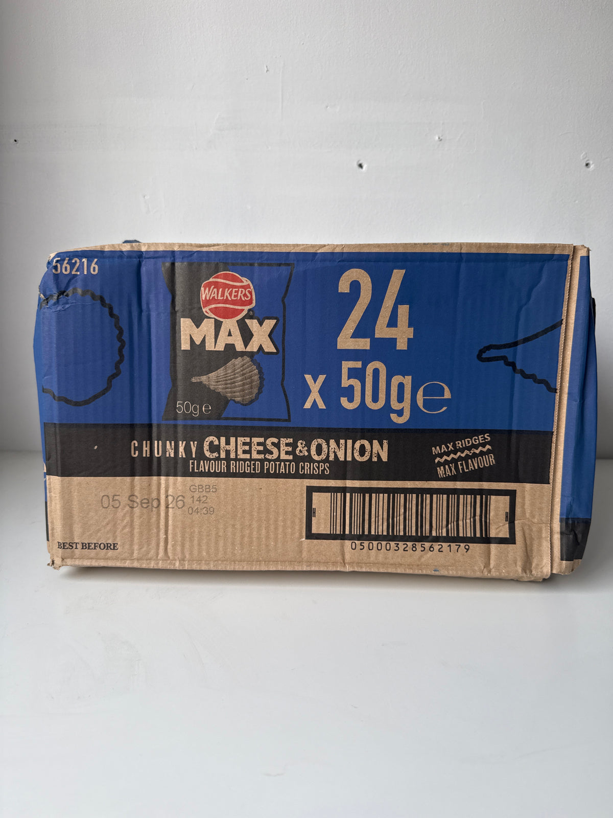 Walkers Max Cheese & Onion (24x50g)
