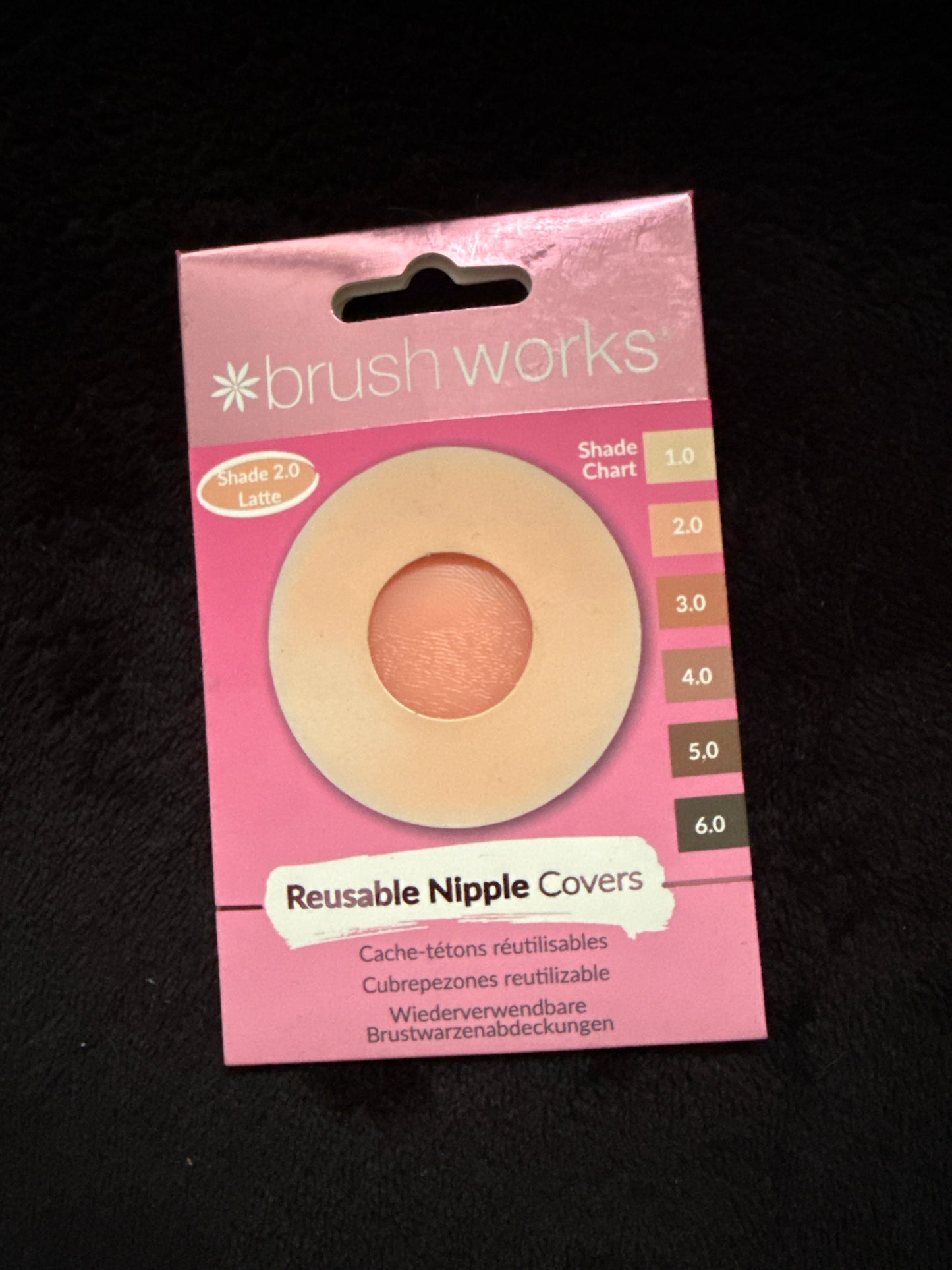 Brush Works Reusable Silicone Nipple Covers - Shade: 2.0 Latte