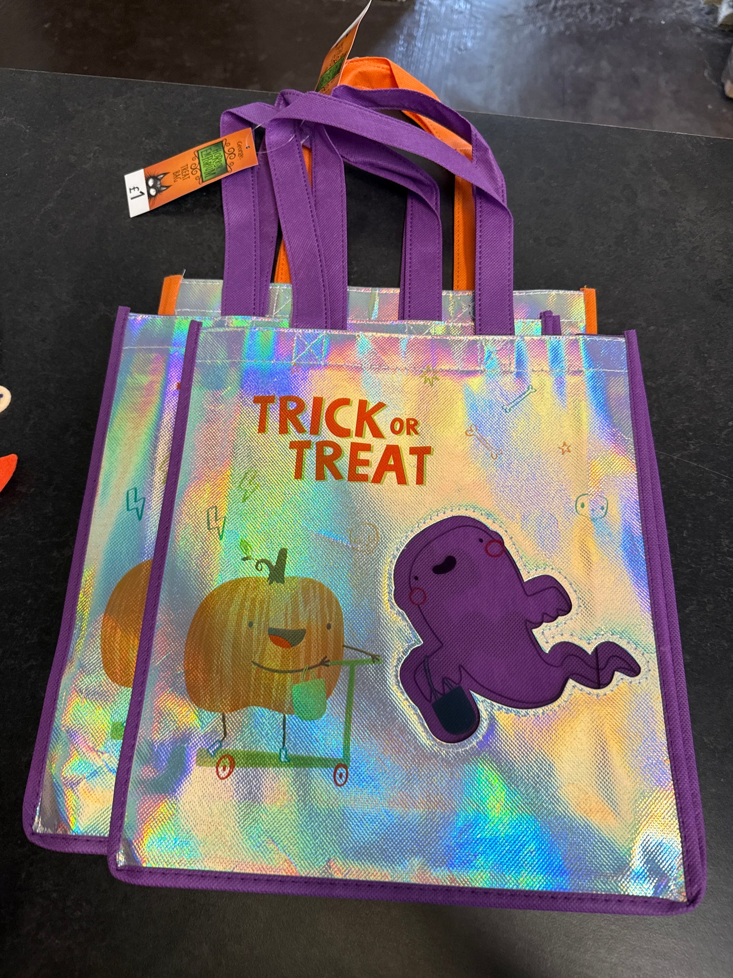 Purple trick or treat bag