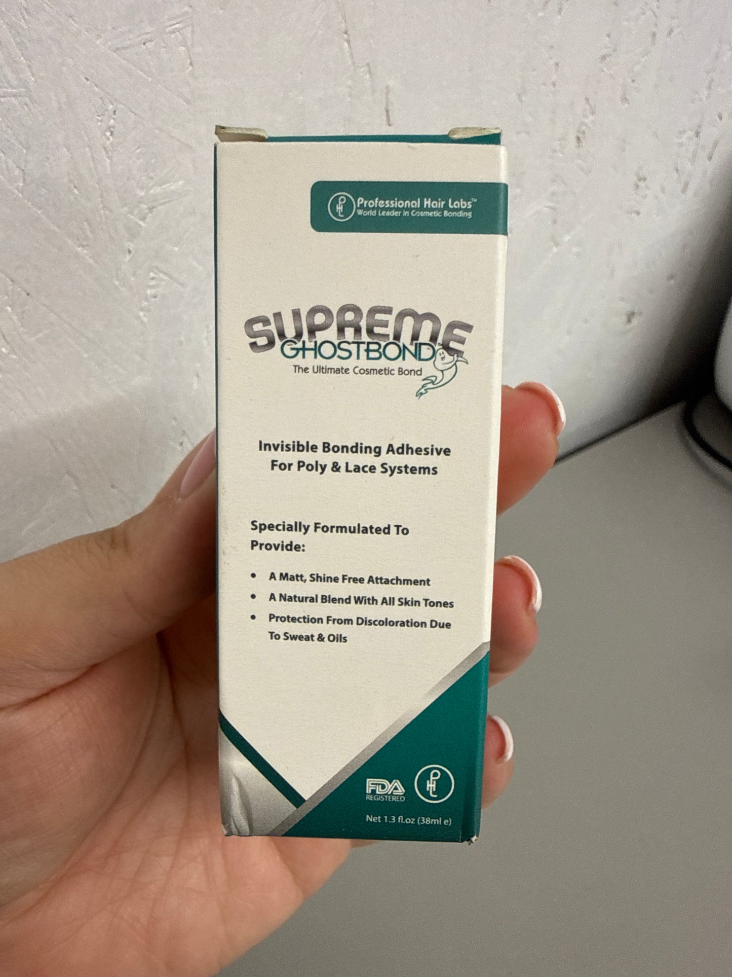 Ghostbond - Supreme - Invisible bonding adhesive for poly & lace systems - 38ml