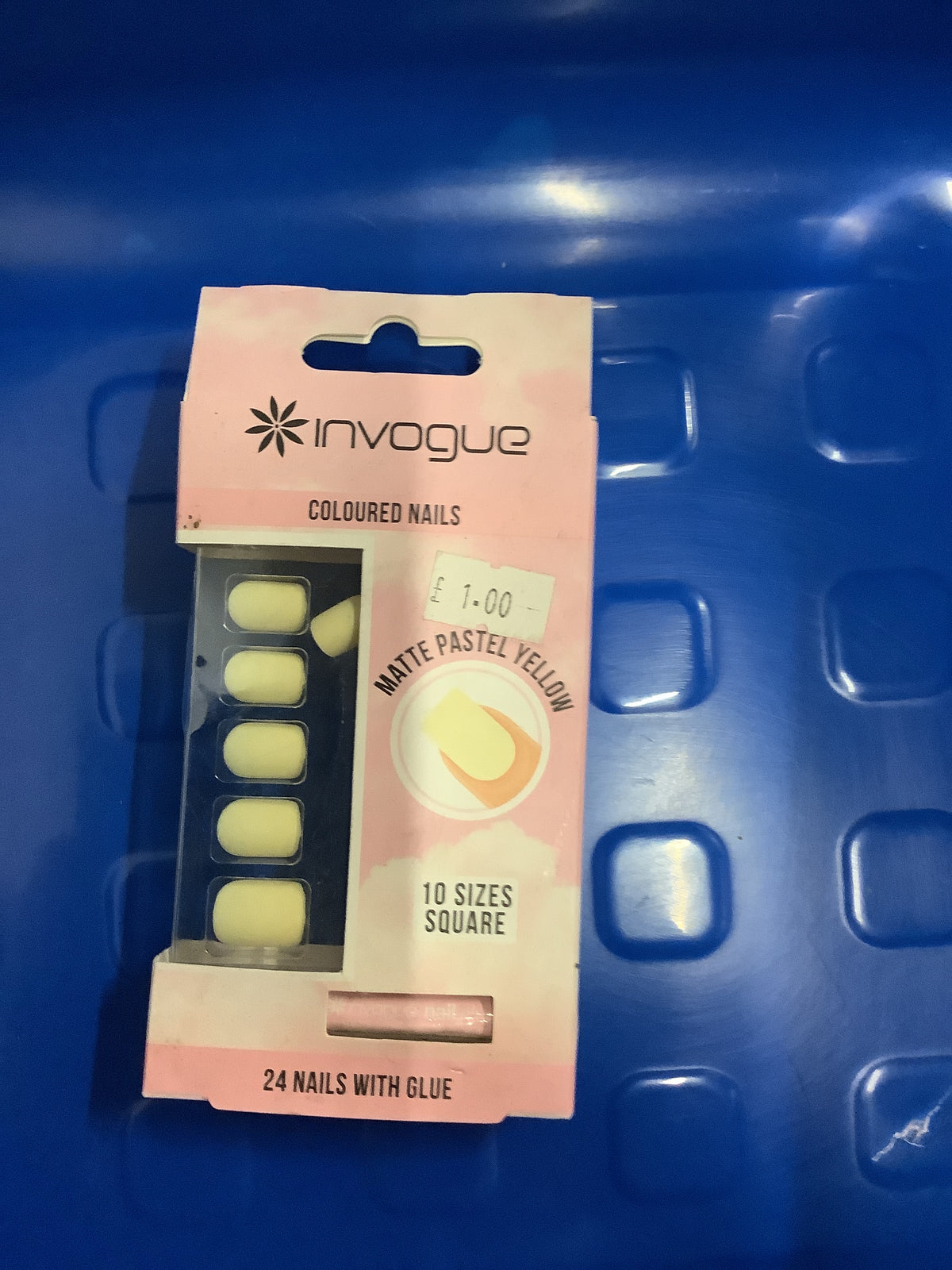 Invouge Coloured Nails Matte Pastel Yellow