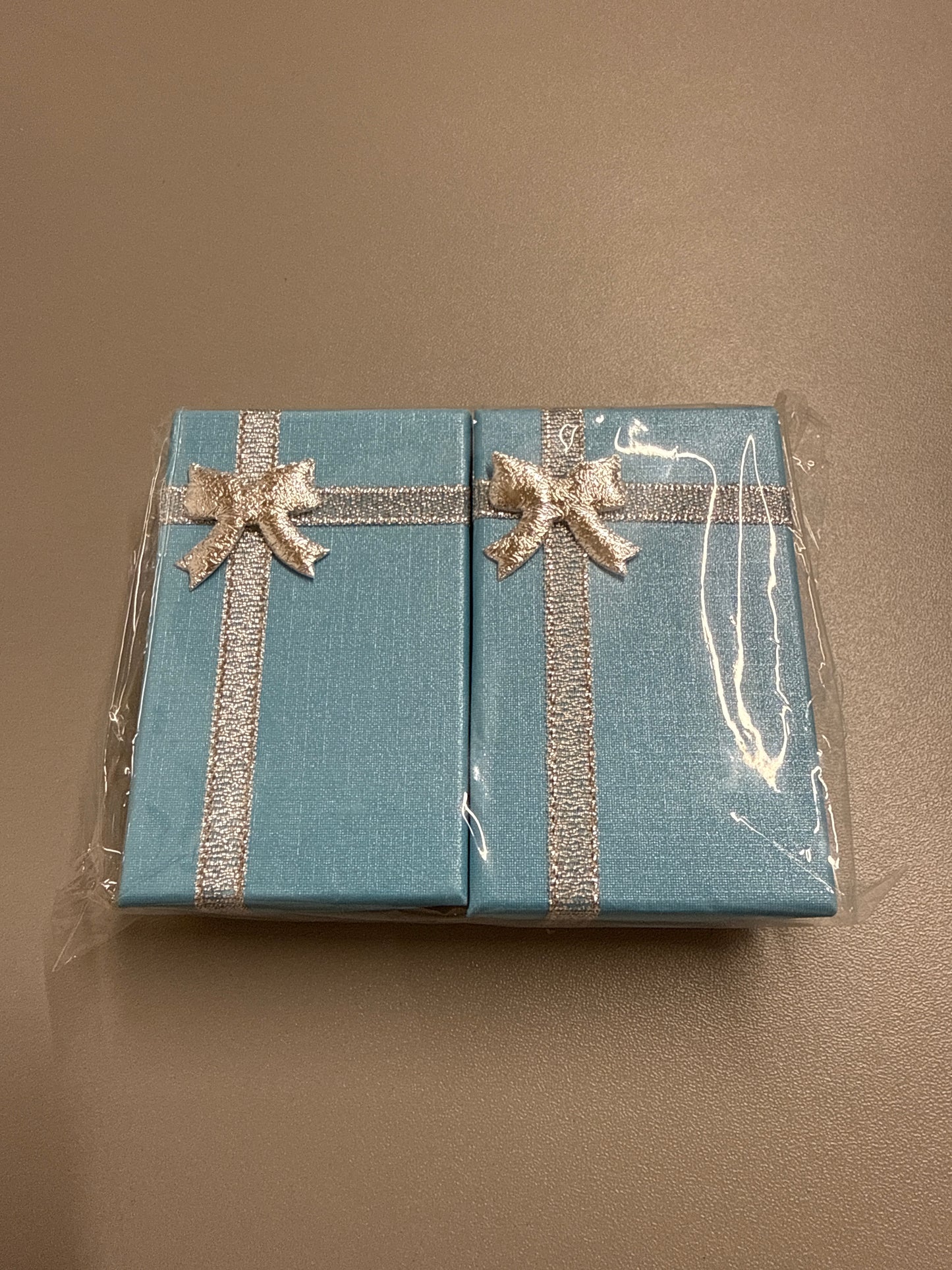 Pack of 2 - Blue & Silver Small Jewellery Gift Boxes
