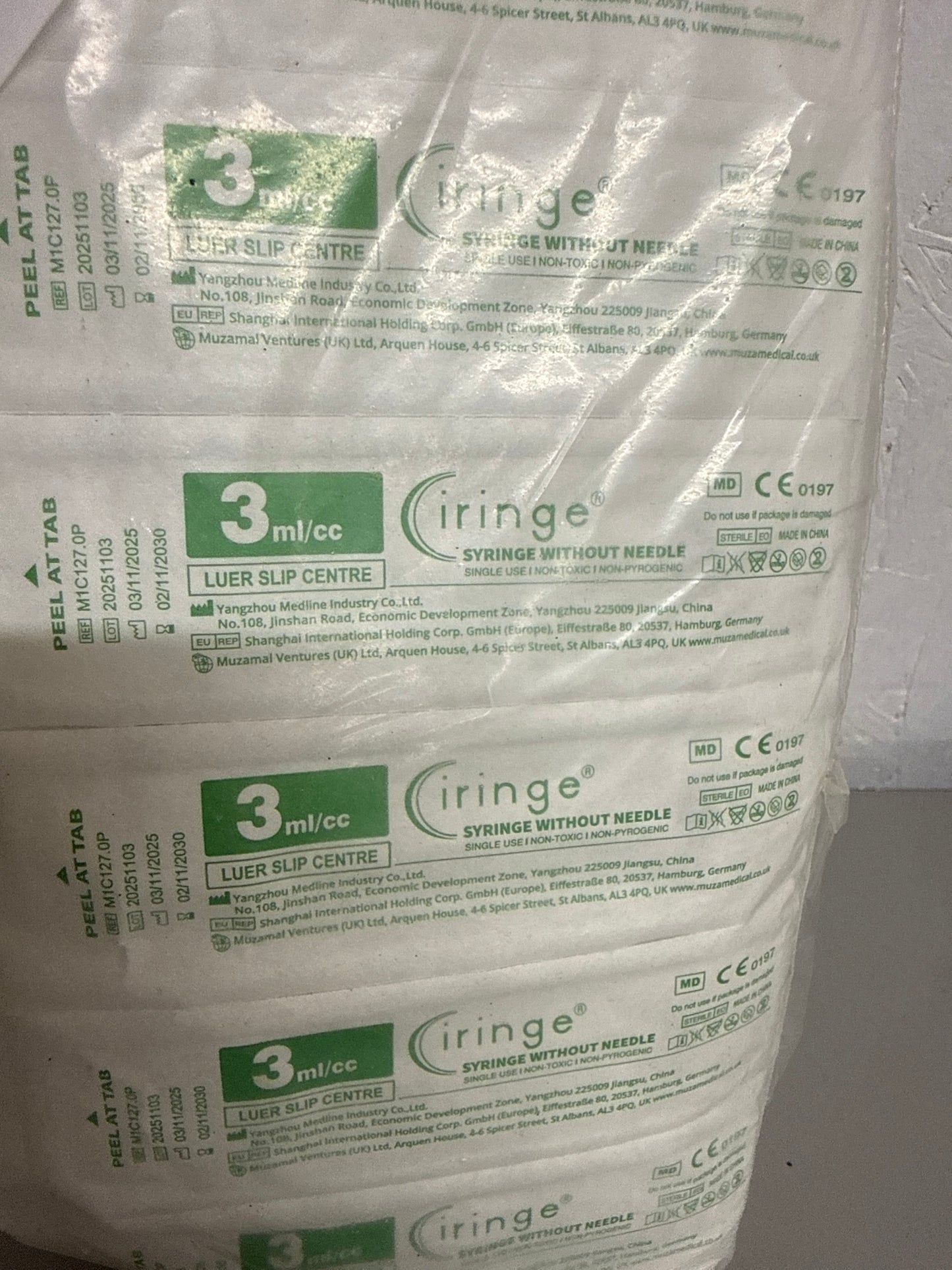 Ciringe - Syringe without needle 3ml (multipack)