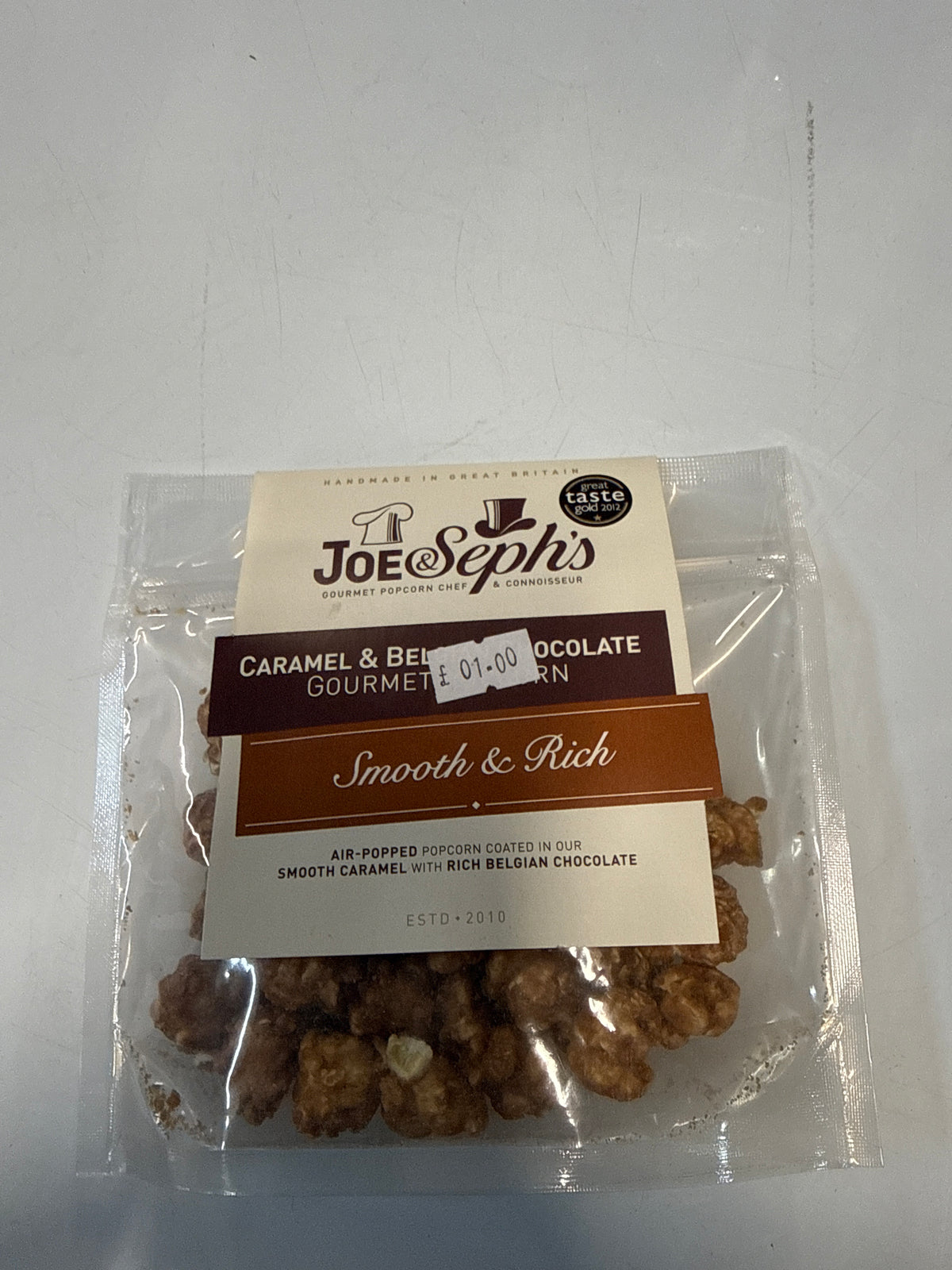 Joe & Seph’s Caramel & Belgian Chocolate Popcorn