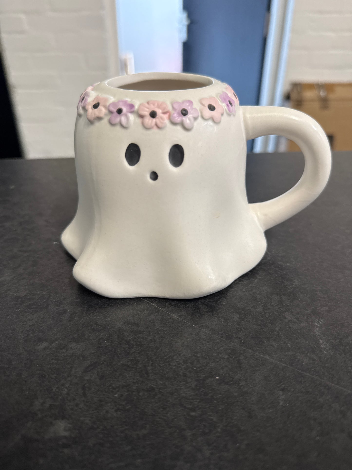 Flower ghost mug
