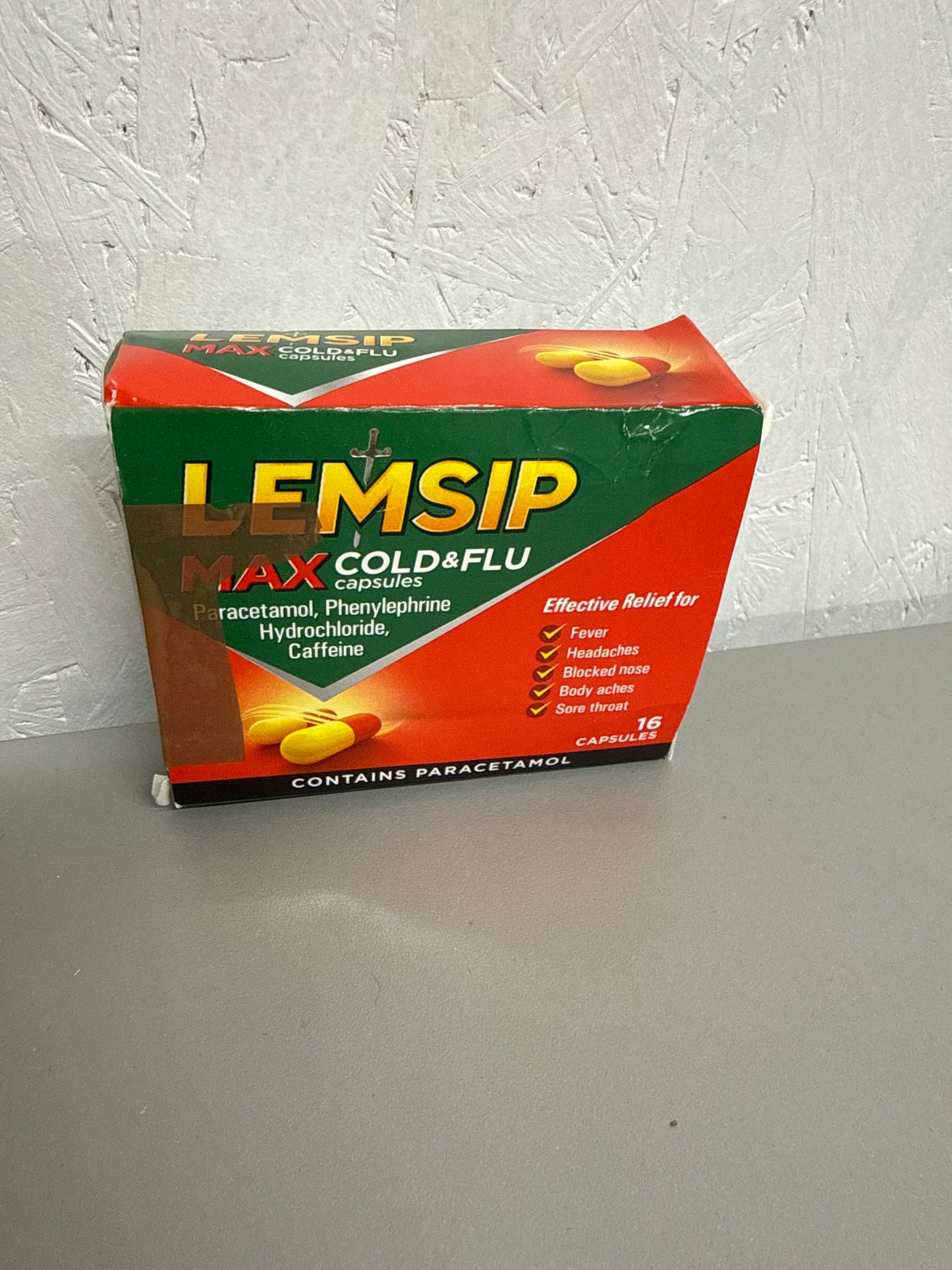 Lemsip Max Cold & Flu – 16 Capsules