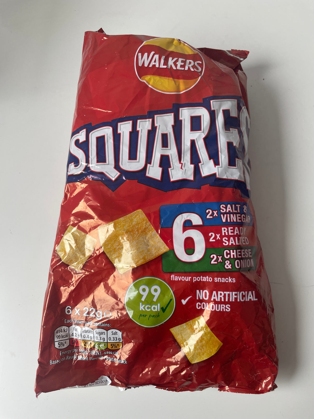 Walkers - Squares Crisps 6pack