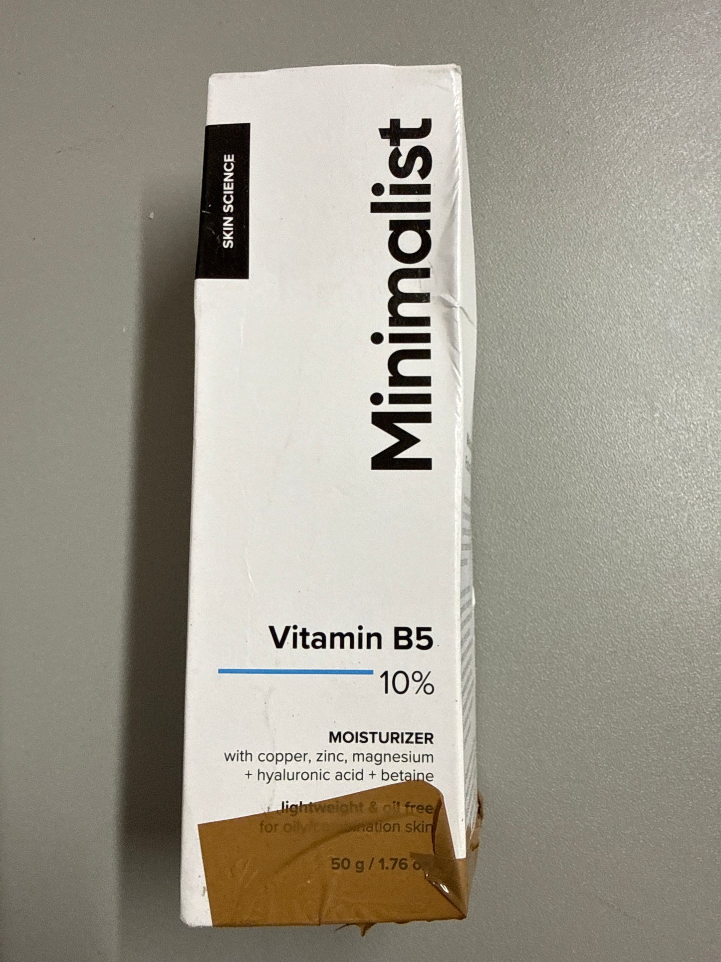 Minimalist Vitamin B5 10% Oil Free Fast Absorbing Lightweight Face Moisturiser Gel - 50g