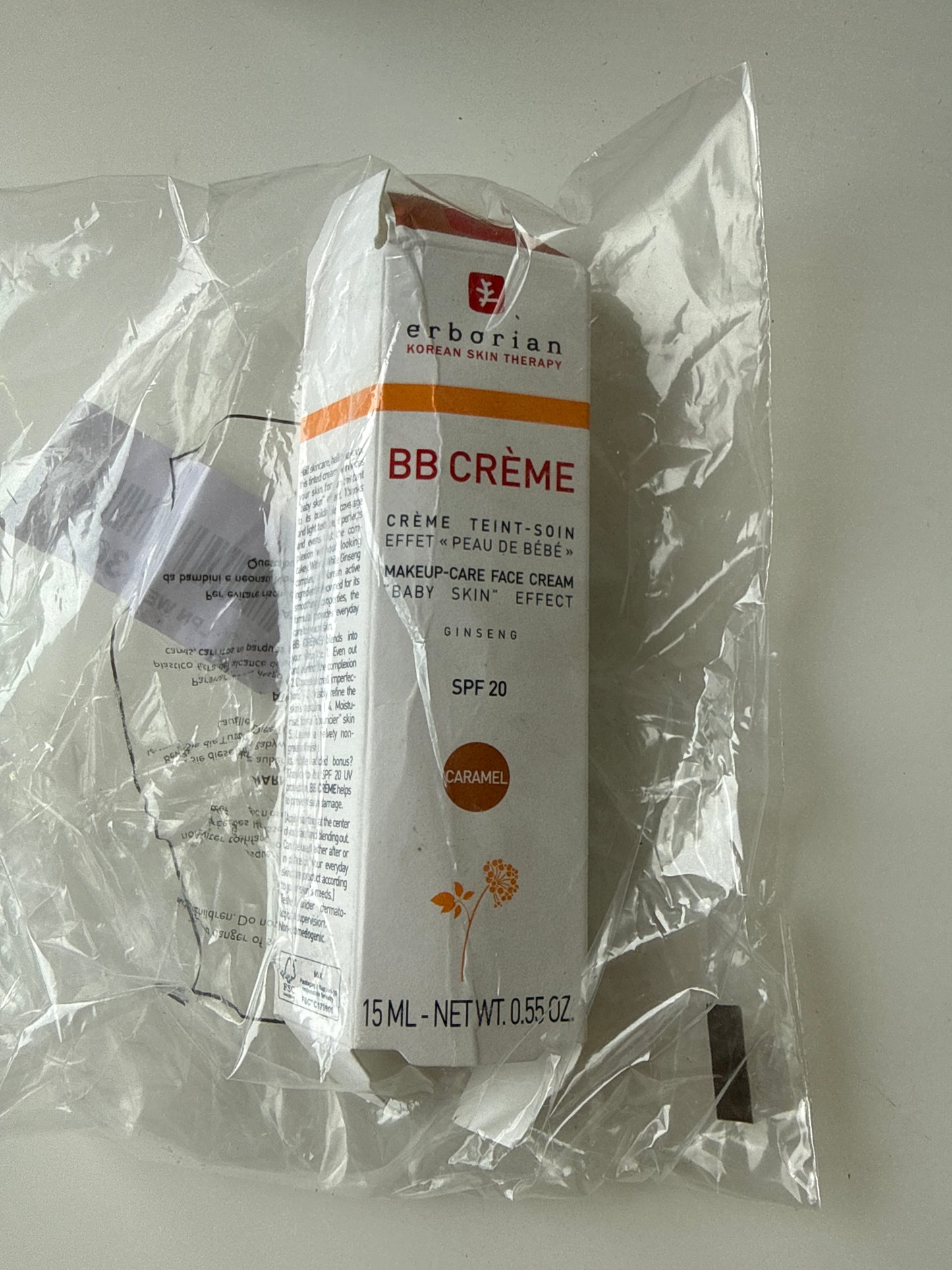 Erborian - BB Creme make-up care face cream “baby skin effect” - Shade: Caramel 15ml