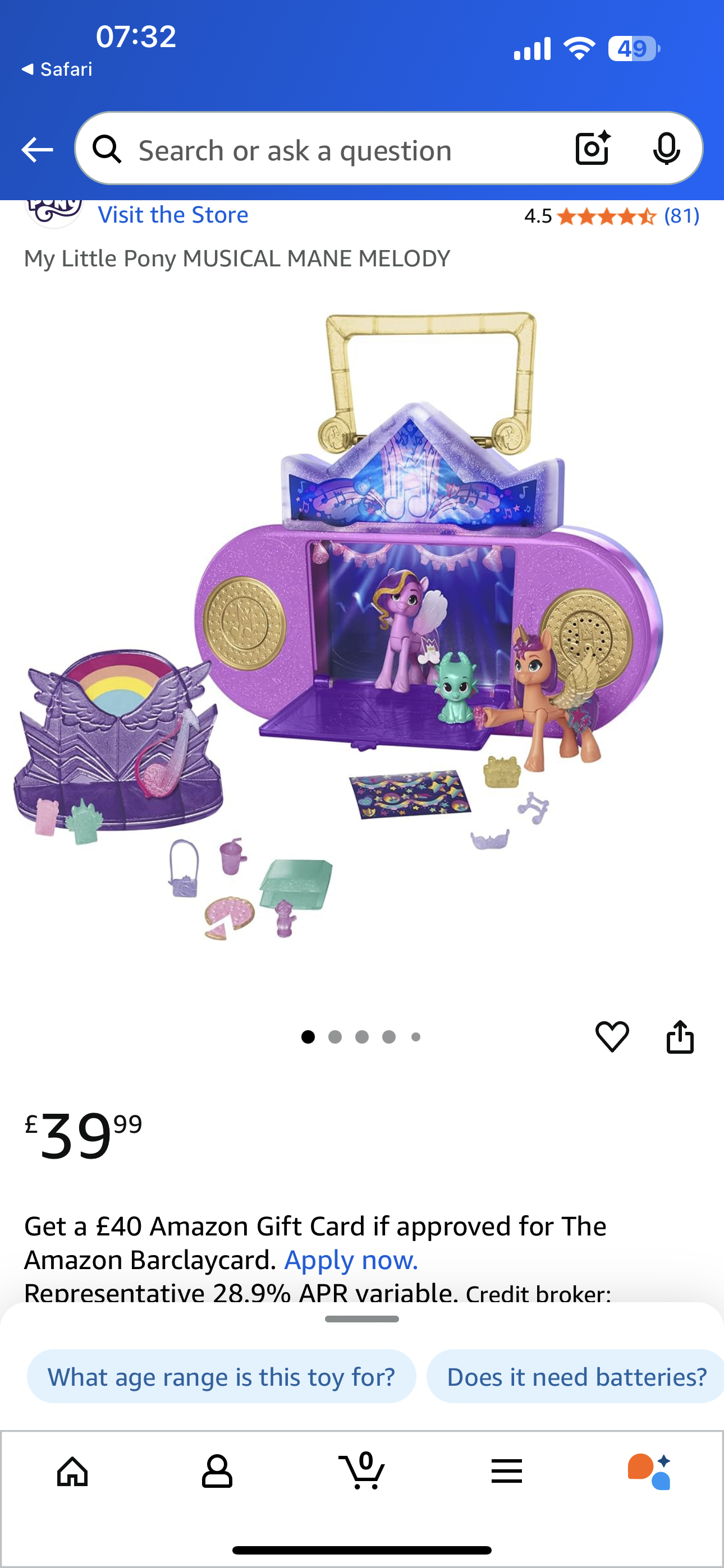 My Little Pony MUSICAL MANE MELODY