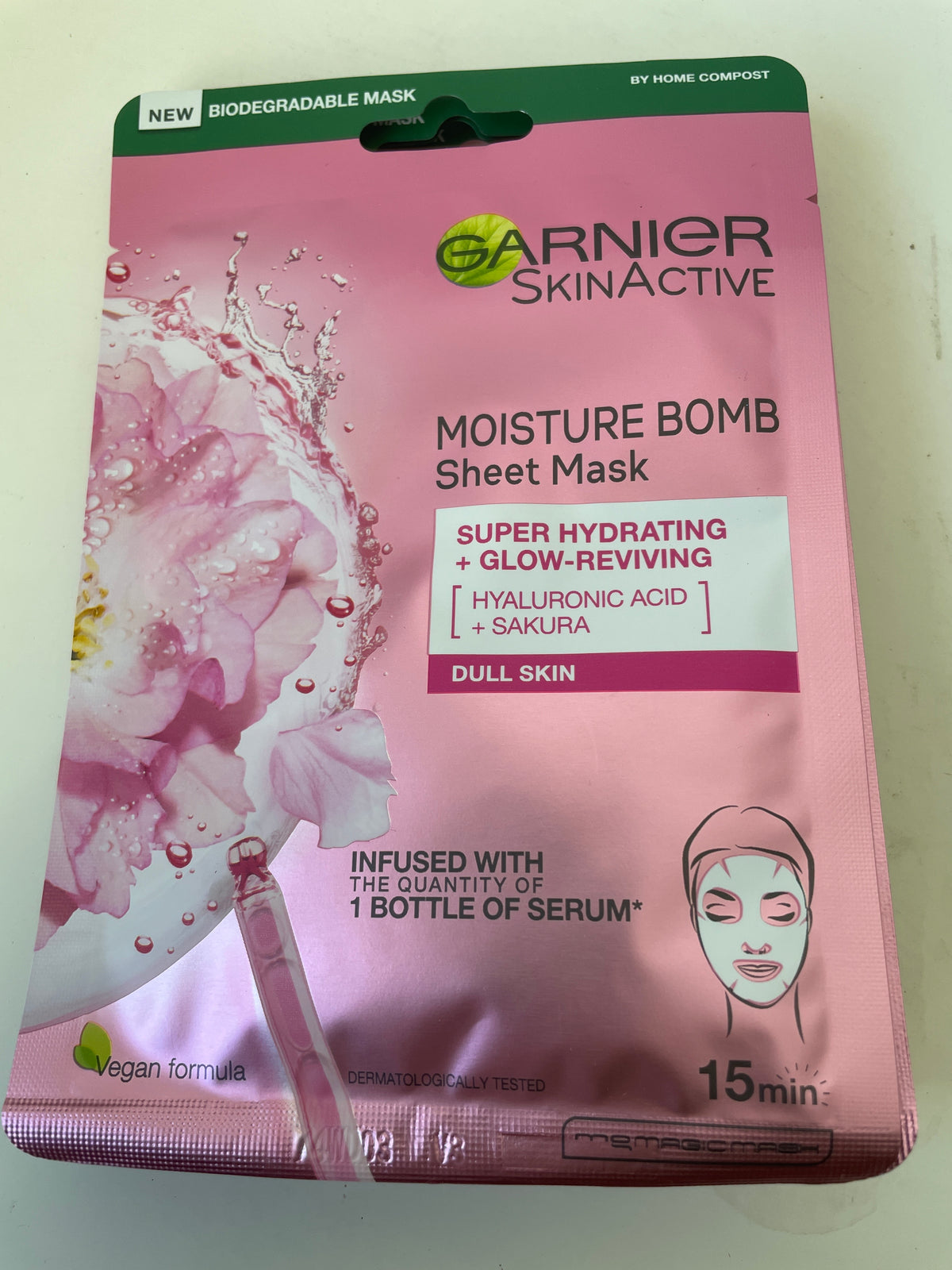 Garnier - Moisture Bomb Sheet Mask Pink Dull Skin