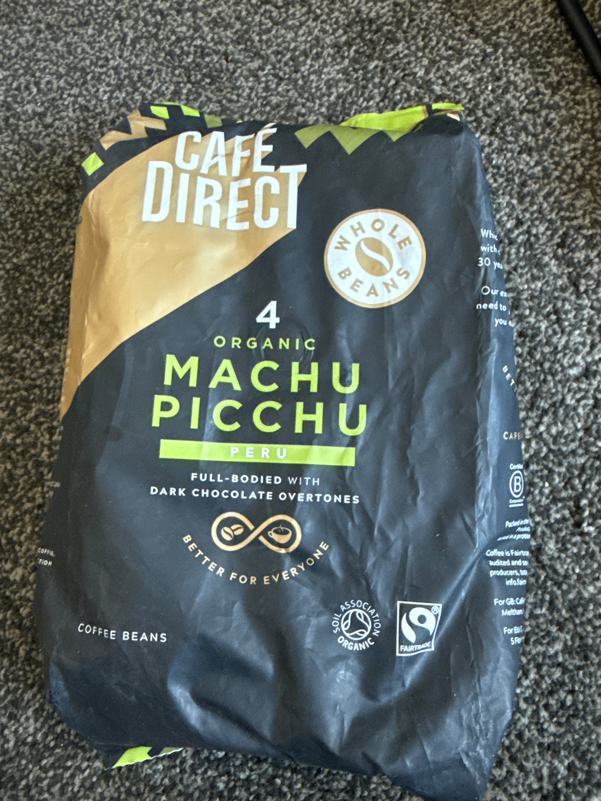 Cafe Direct - 4 Organic Machu Picchu Peru 750g