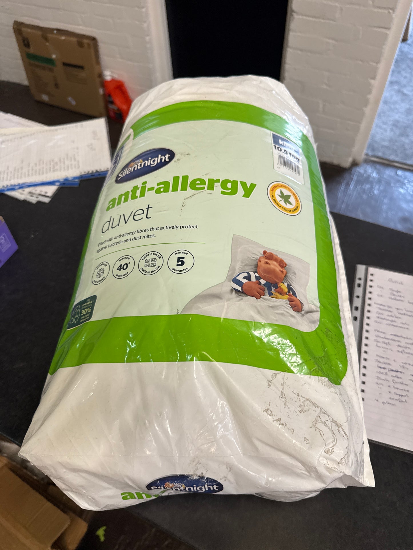 Silent night anti allergy duvet - king
