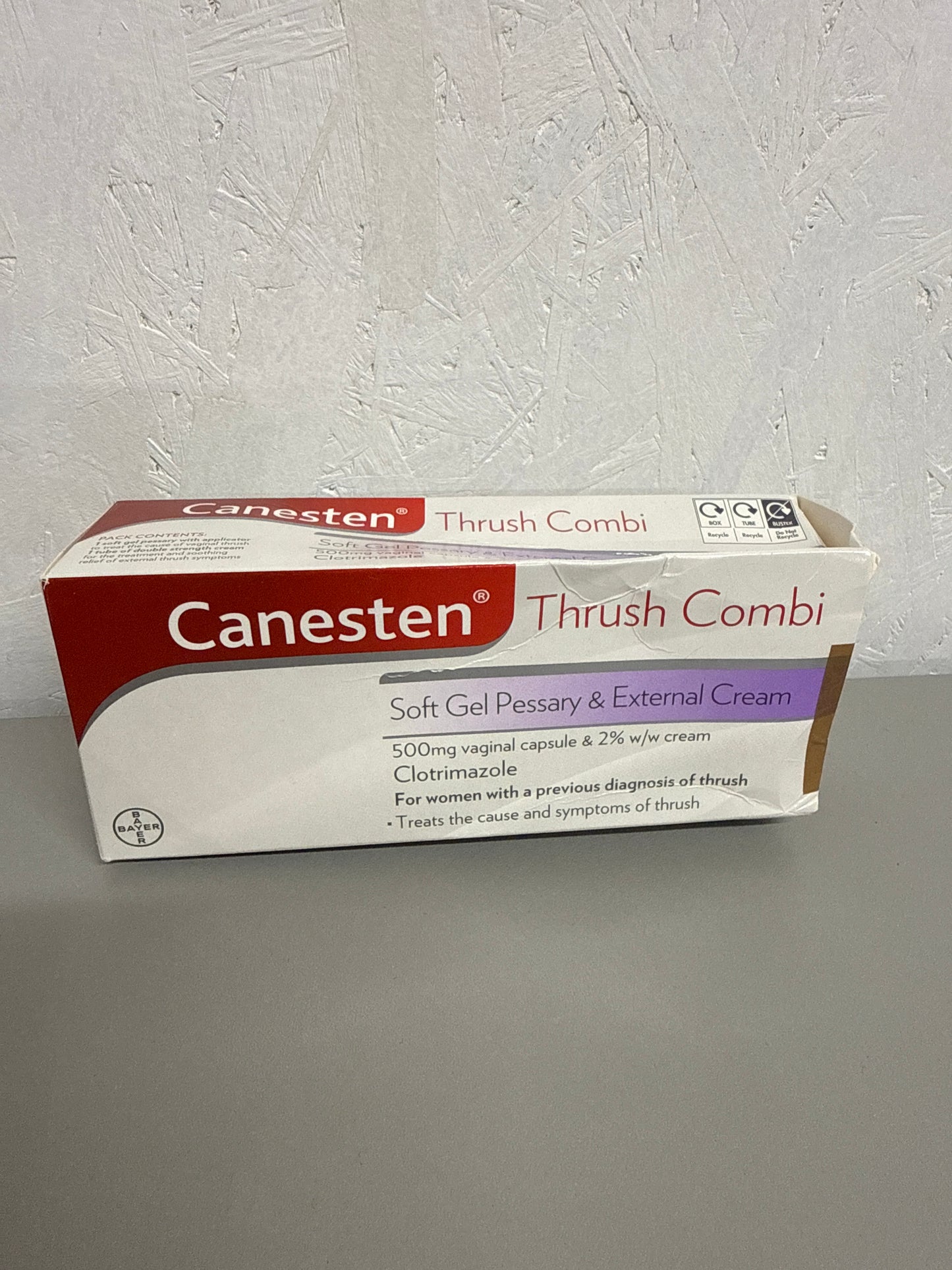 Canesten Thrush Combi - Soft Gel Pessary & External Cream