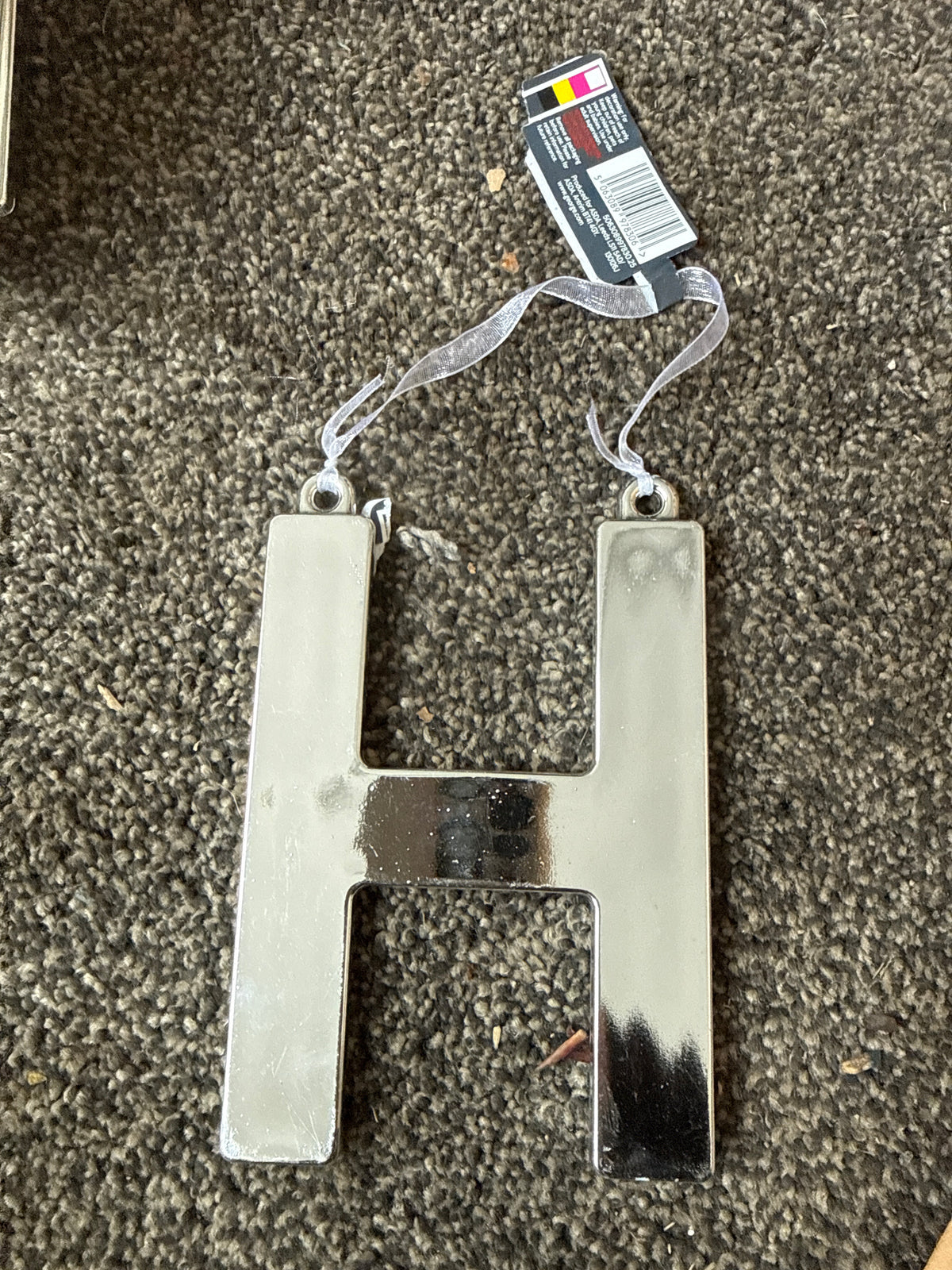 George Home Letter ‘H’ Hanging Bauble *Product does have imperfections*