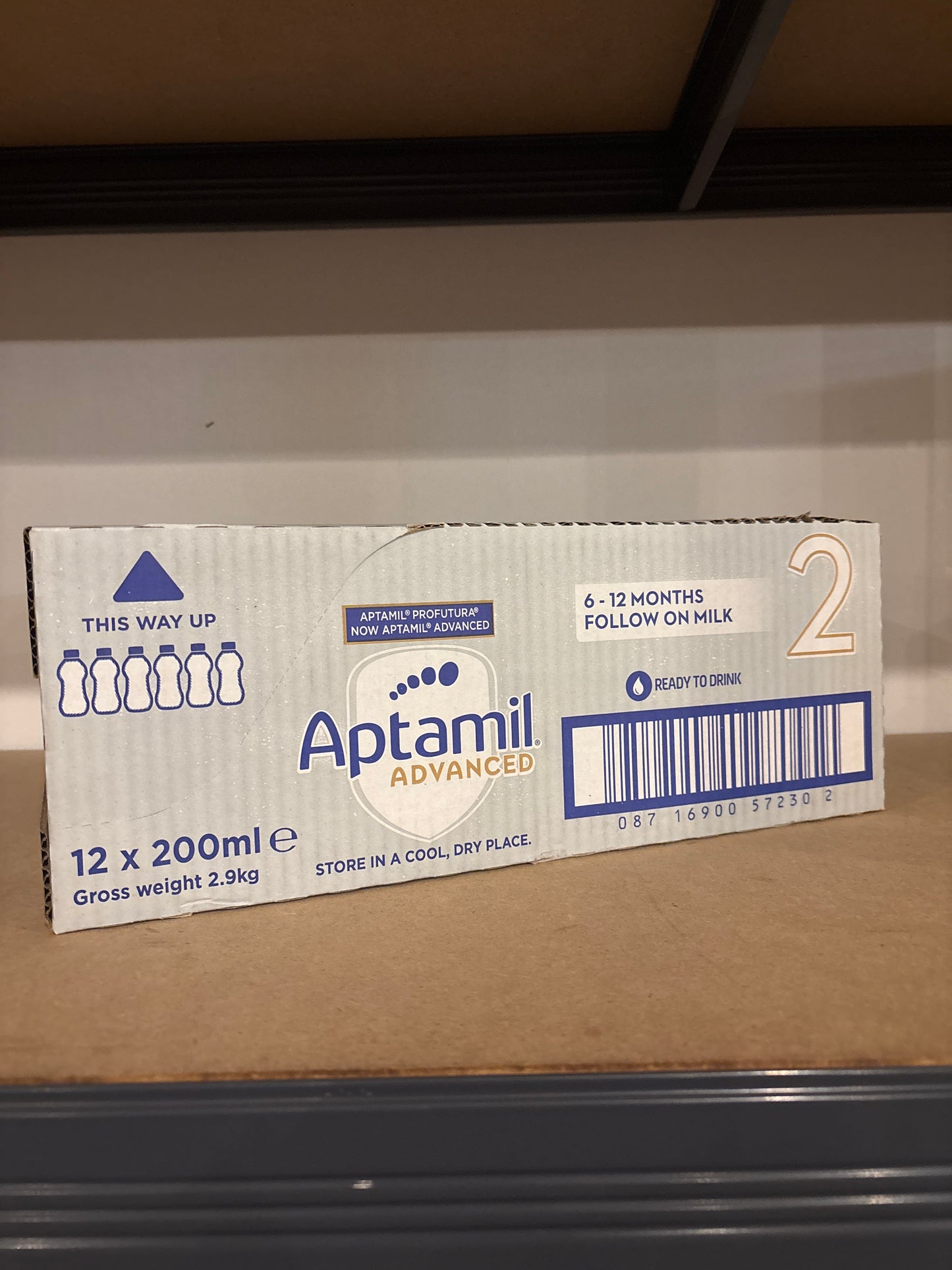 Aptamil Advanced 2 Ready made 12 x 200ml