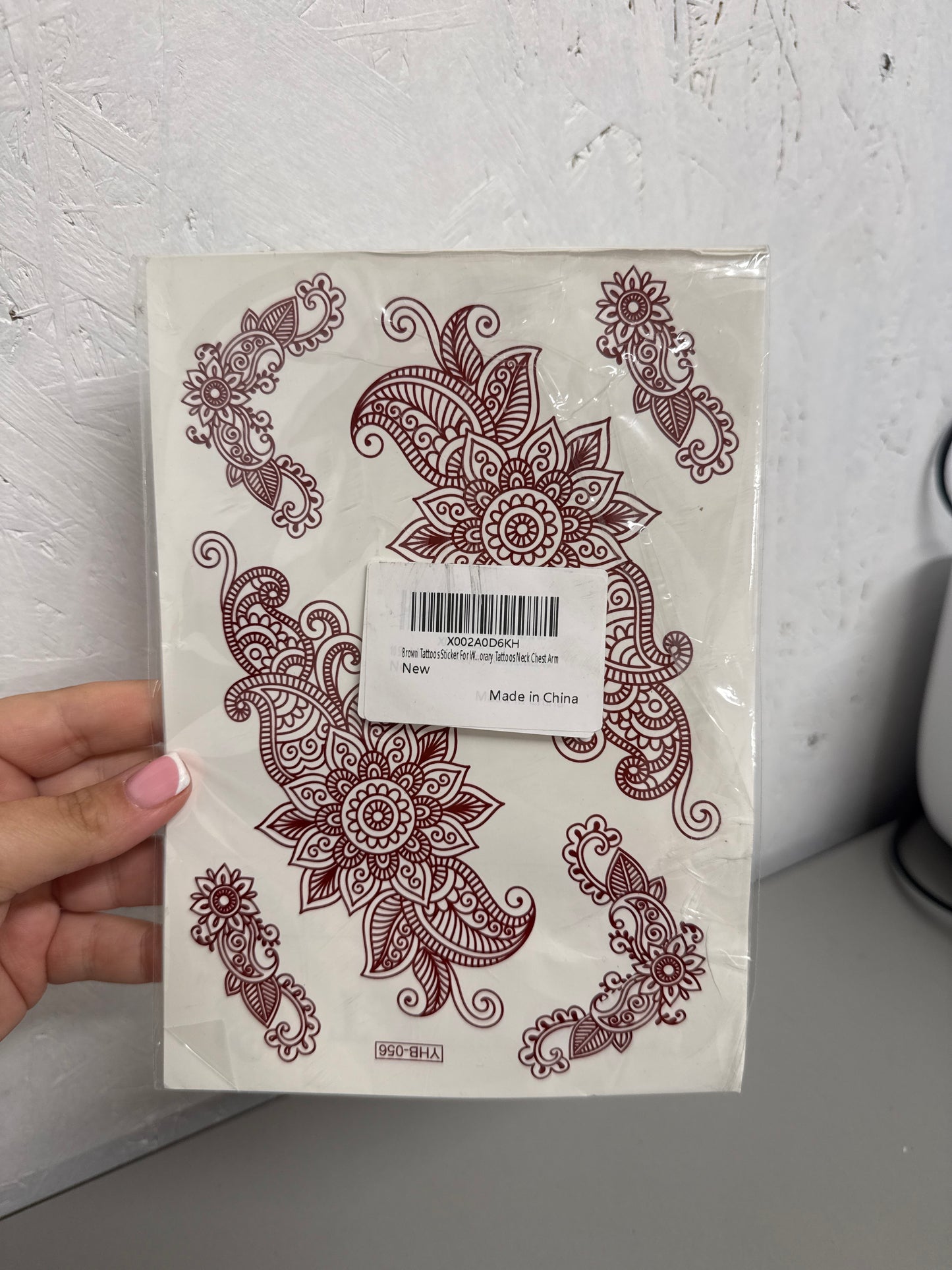 YHB-056 - Brown Tattoo Stickers (10 sheets)