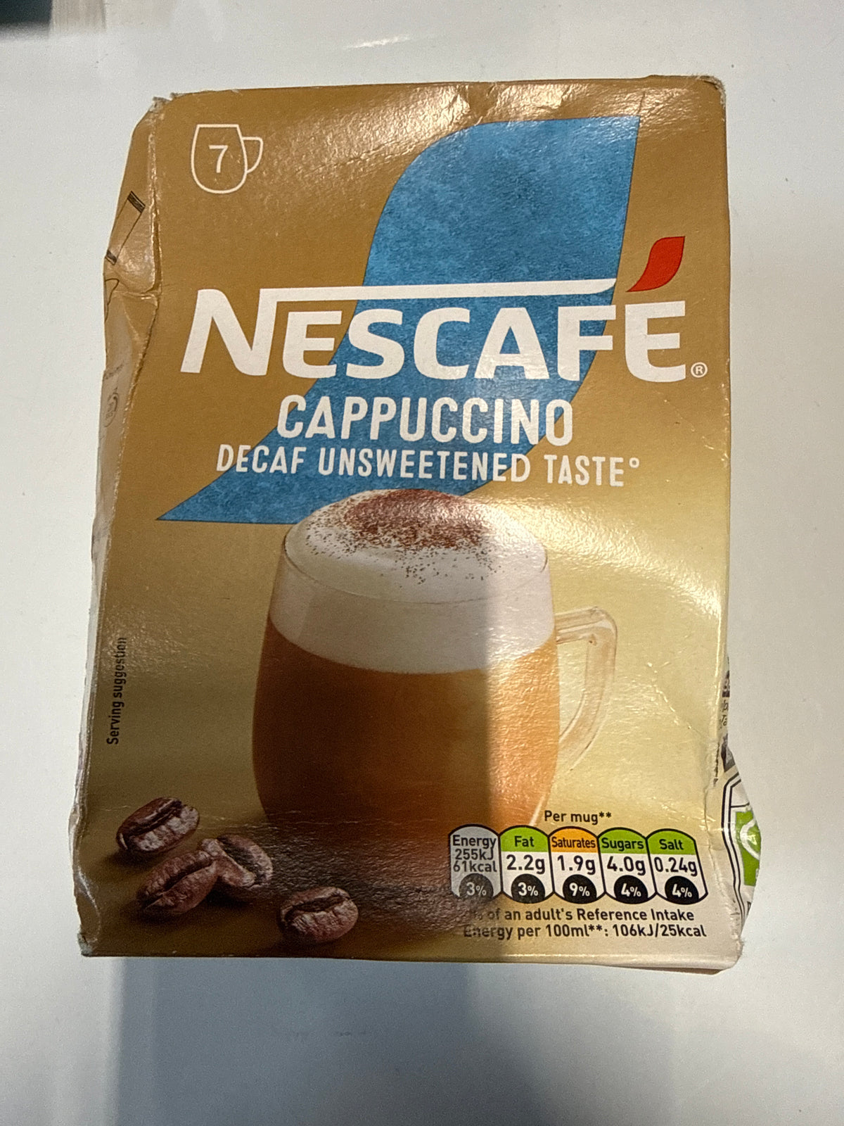 Nescafe Cappuccino Decaf Unsweetened Taste