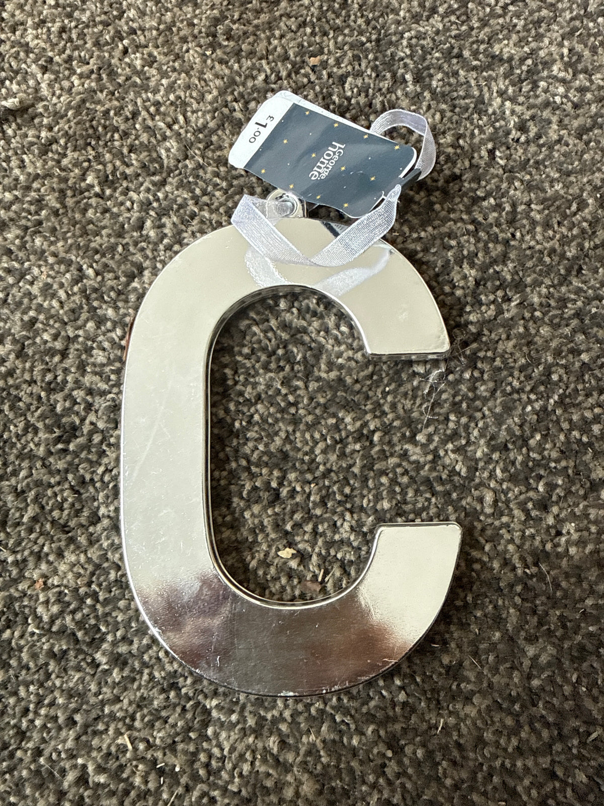 George Home Letter ‘C’ Hanging Bauble *Product does have imperfections*