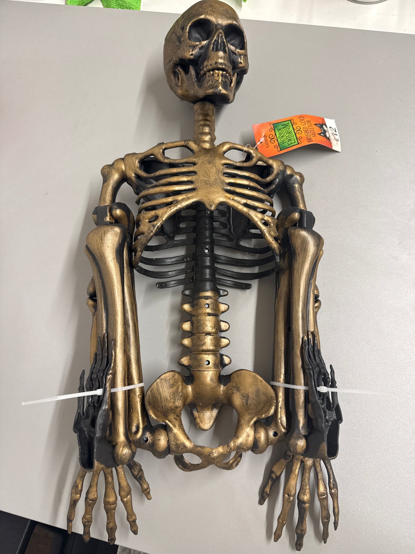 Brushed gold skeleton