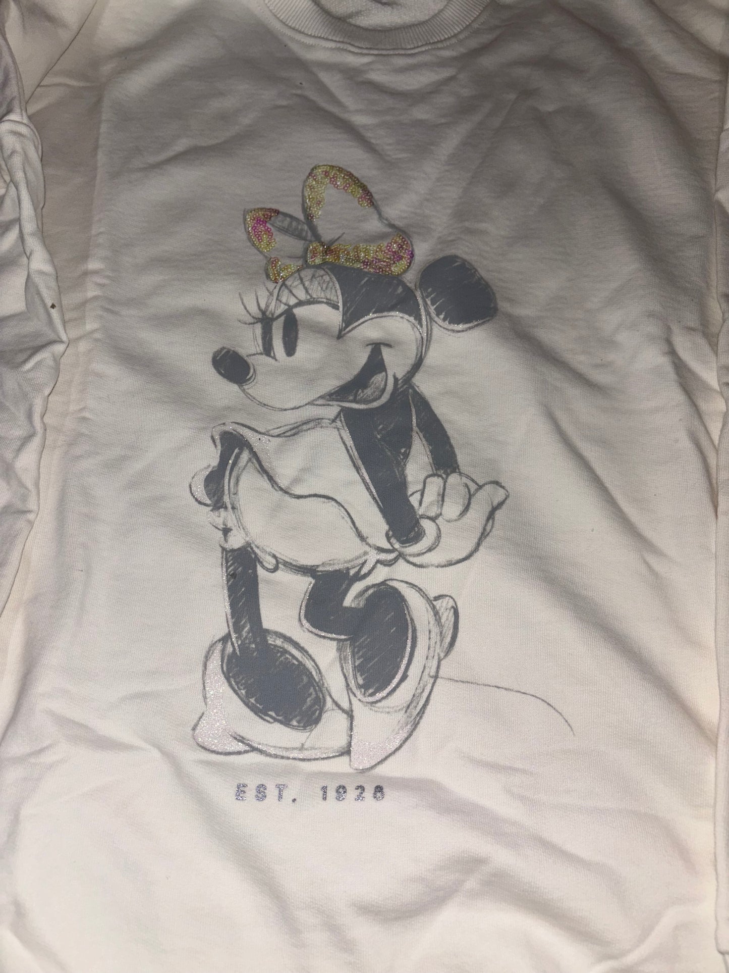 Disney Minnie Mouse Jumper Top Long Sleeve Women’s Sweatshirt - Size XS