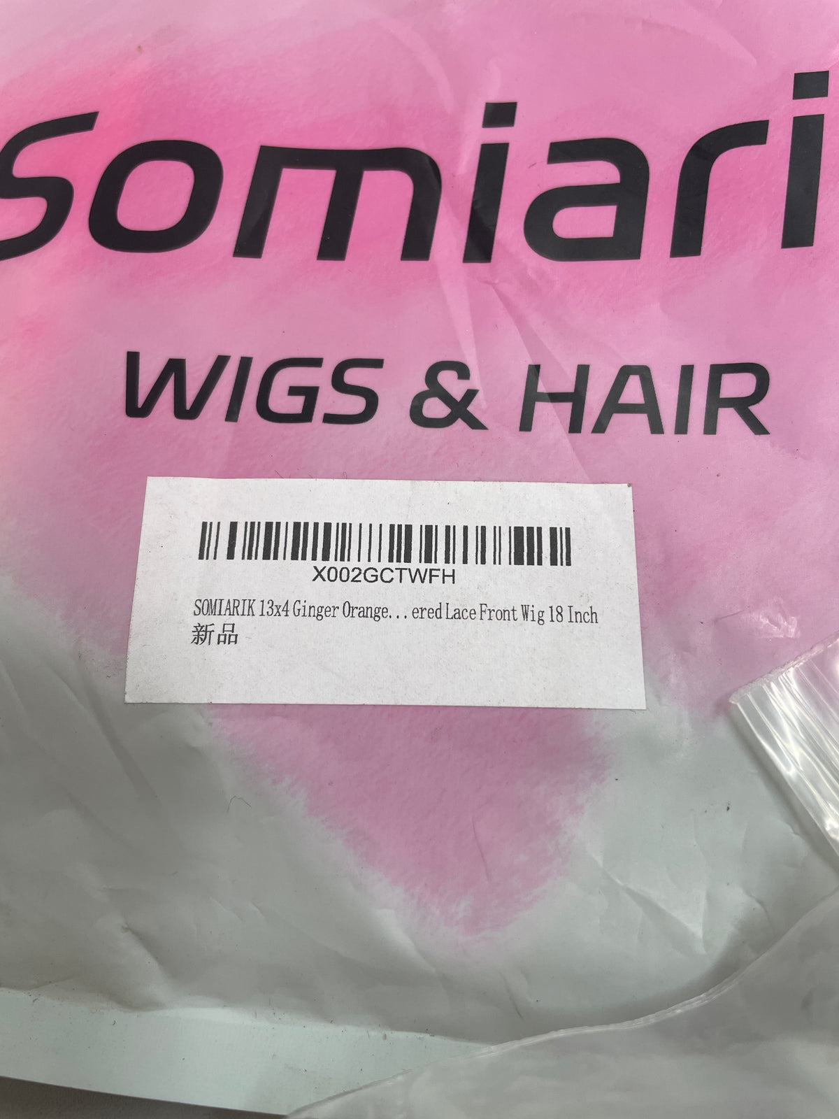 Somiarik 13x4 Ginger Orange Wig - Lace Front 18”