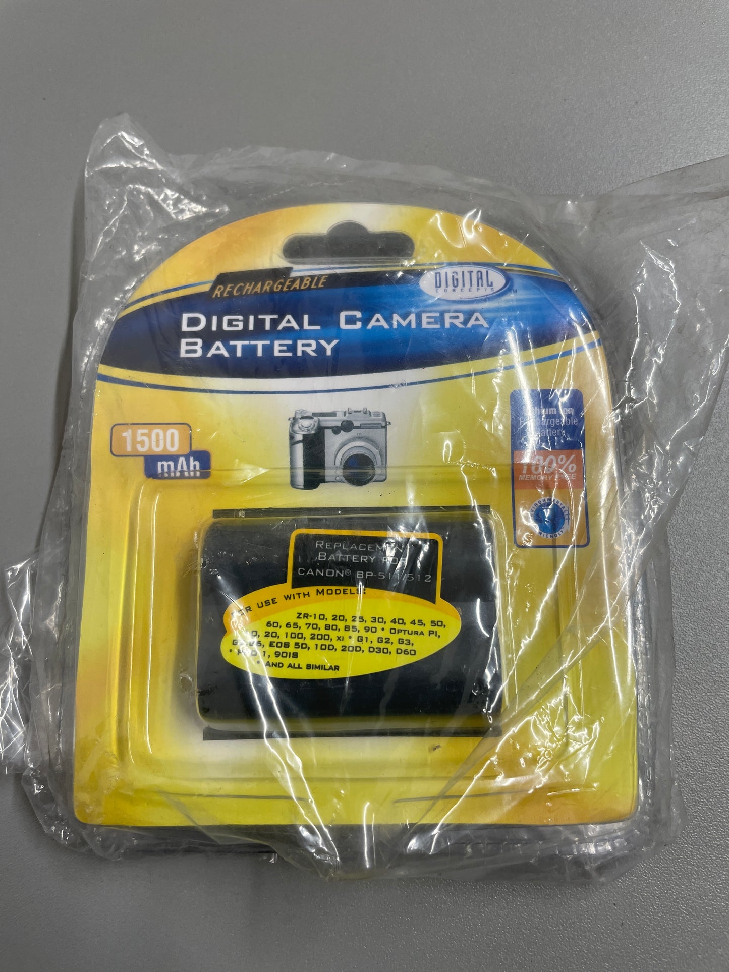 Digital Concepts - Rechargeable Replacement Battery For Canon BP-511/512