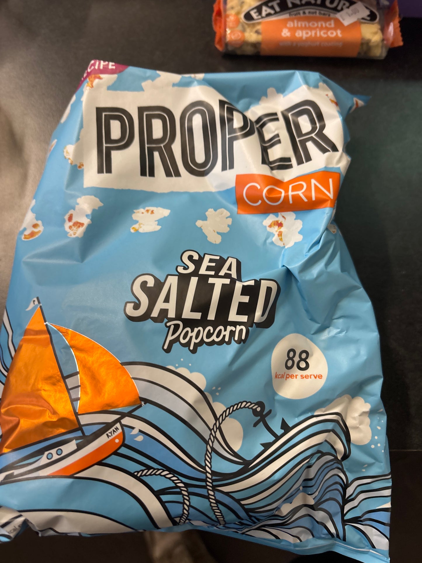 Proper corn sea salted