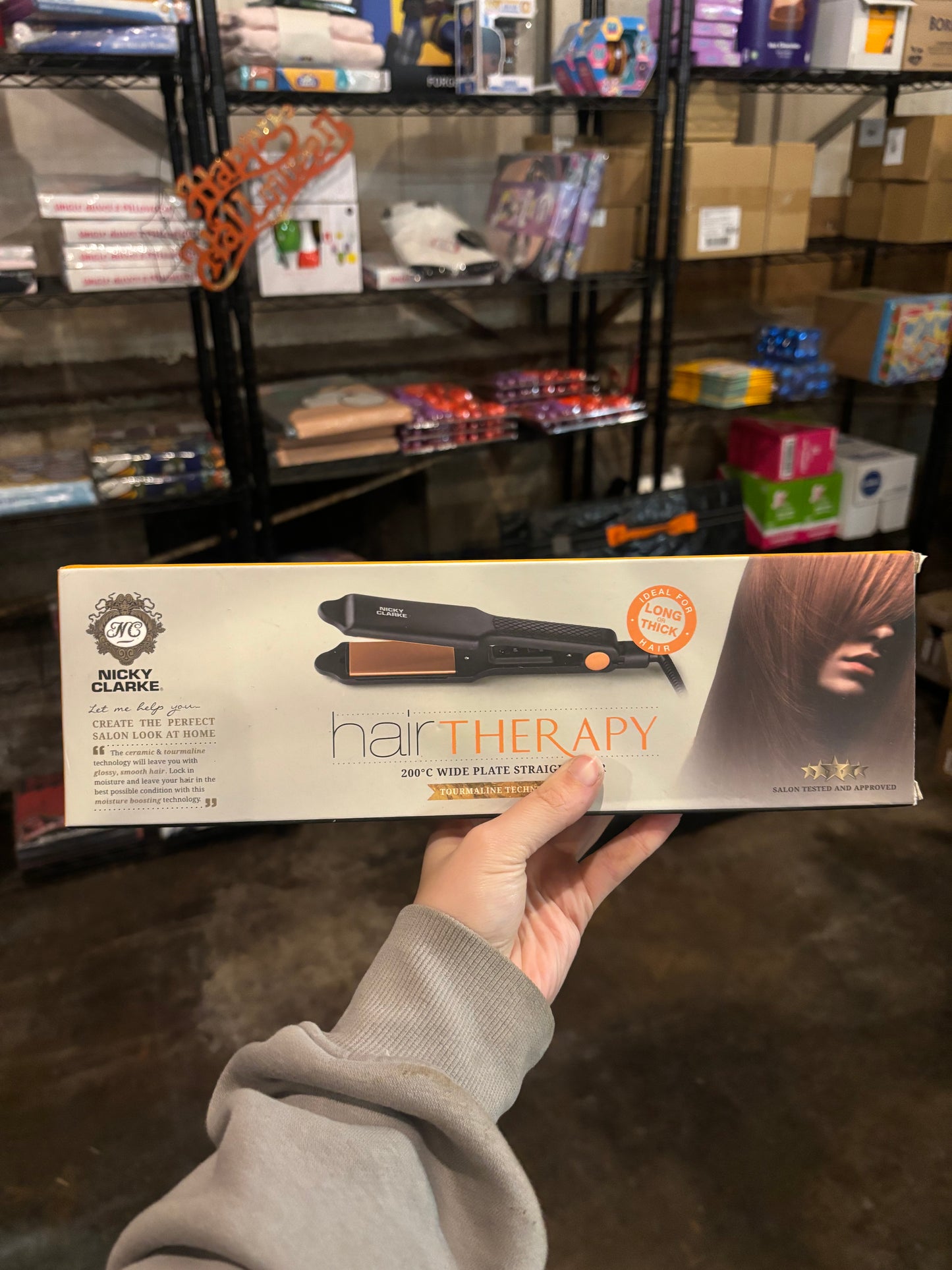 Nicky Clarke Hair Therapy Wide Plate Hair Straightener
