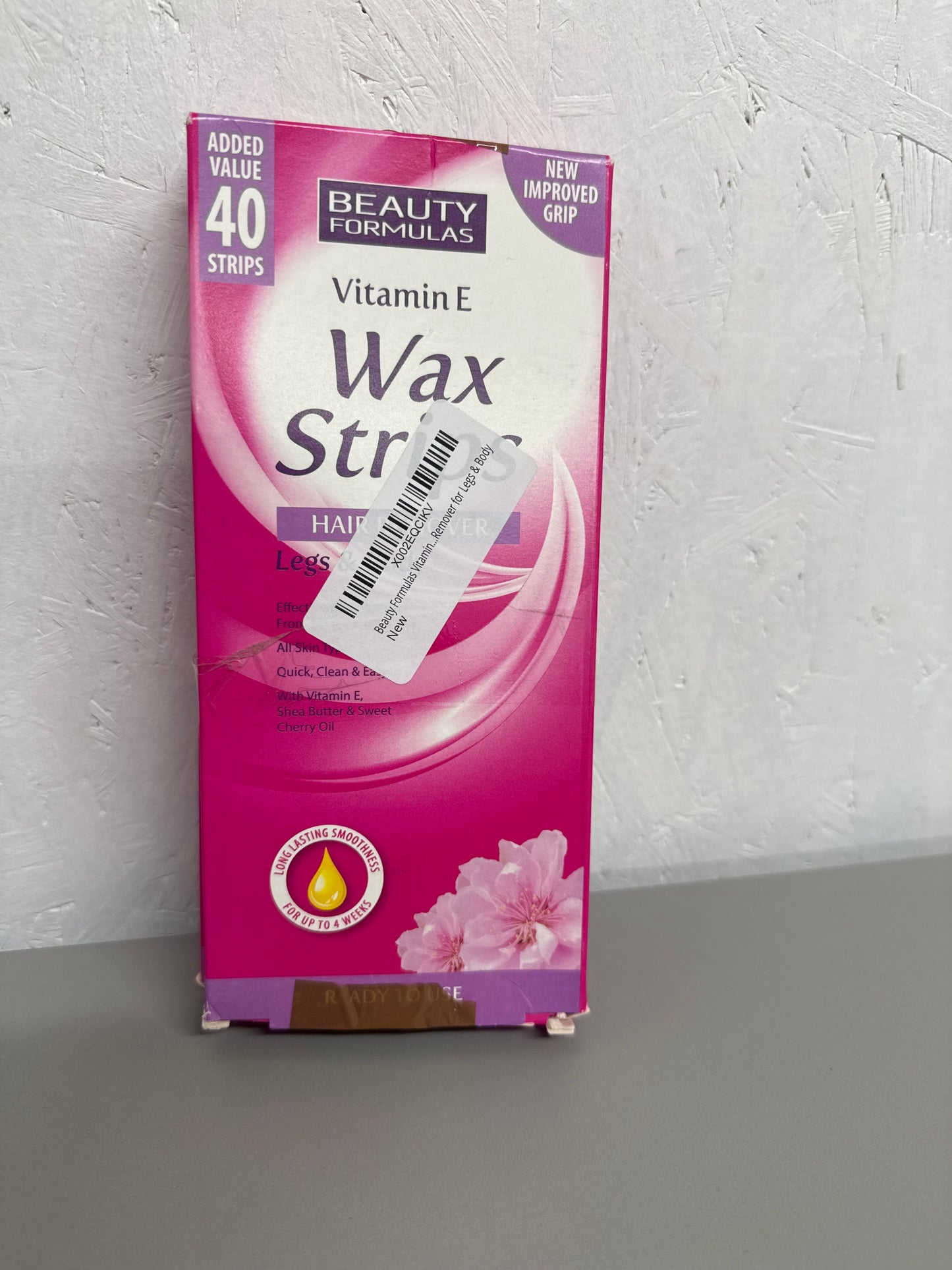 Beauty Formulas - Vitamin E Wax Strips (Twin pack - 10 double sided strips per pack)
