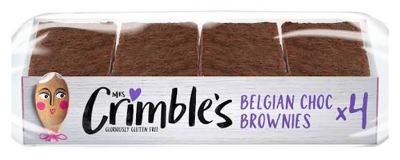 Mrs Crimbles Big Belgian Choc Brownies 4pks