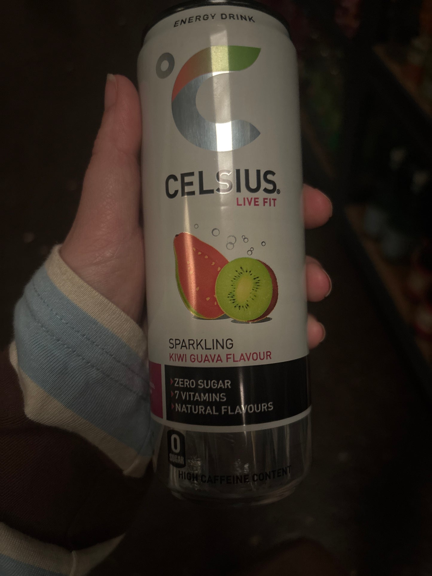 Celsius sparkling kiwi guava