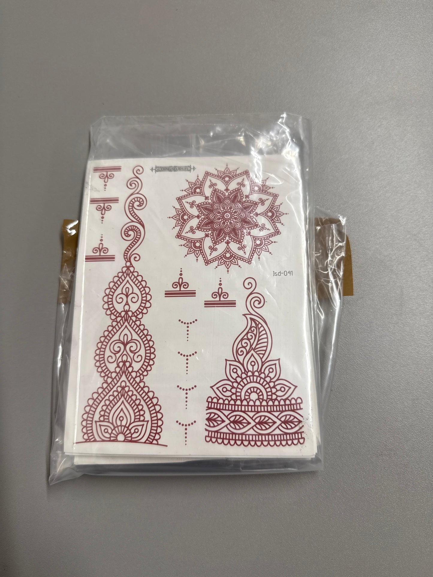 Mixed bundle brown tattoos - 18 sheets